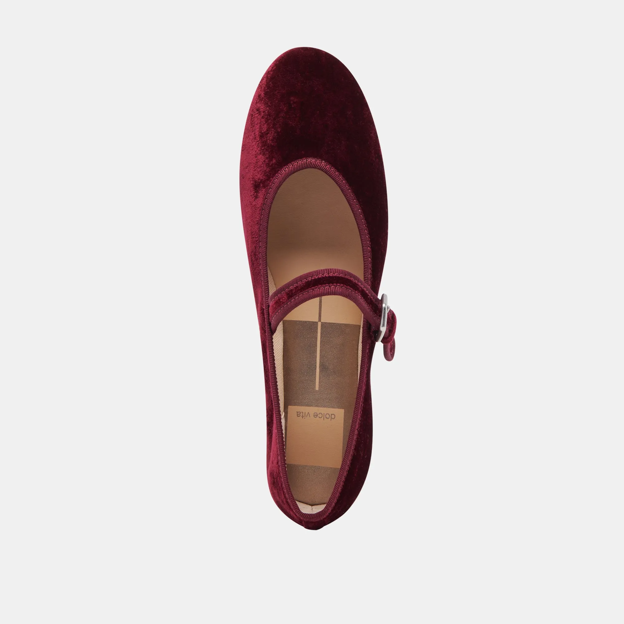ROSLYN BALLET FLATS WEINROT SAMT