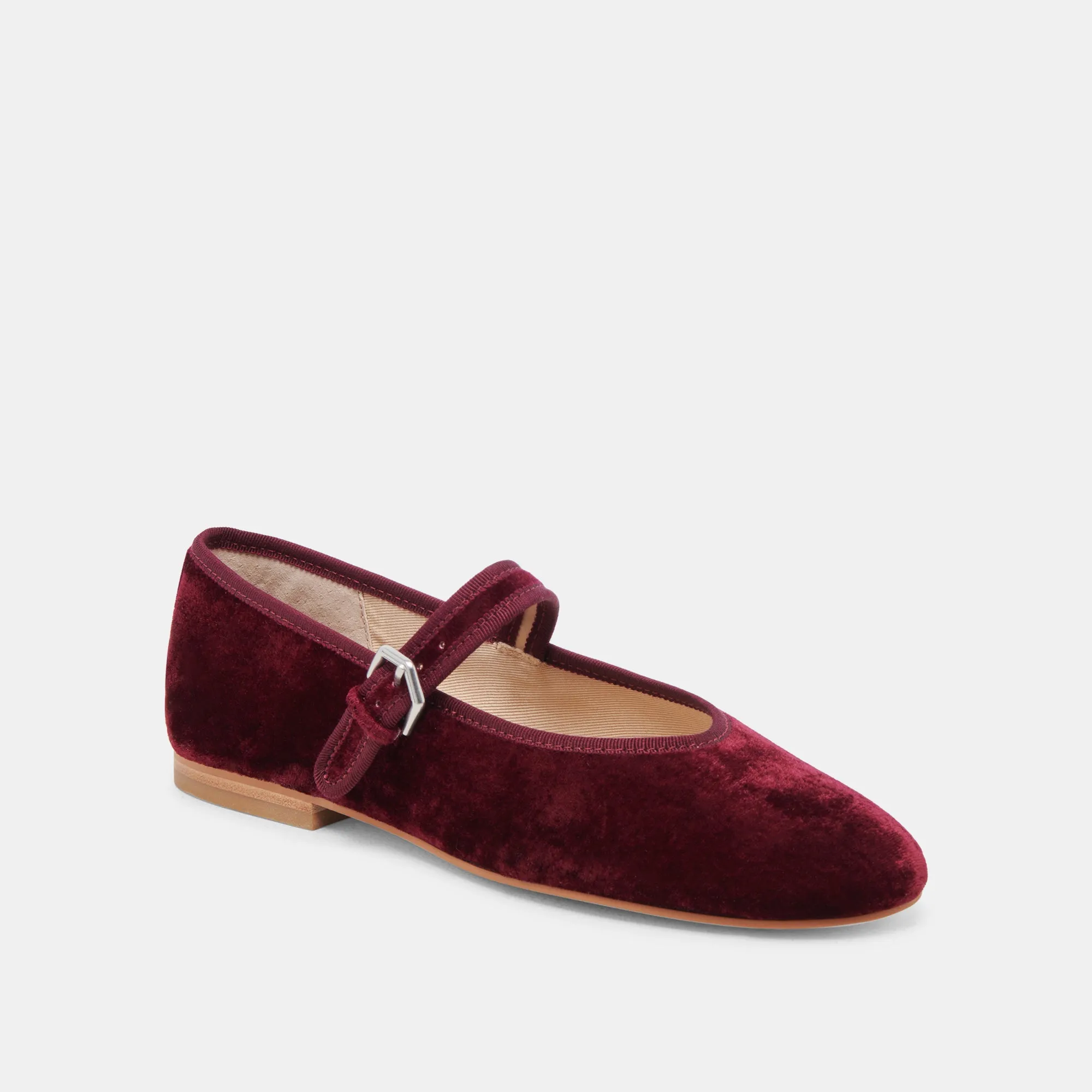 ROSLYN BALLET FLATS WEINROT SAMT