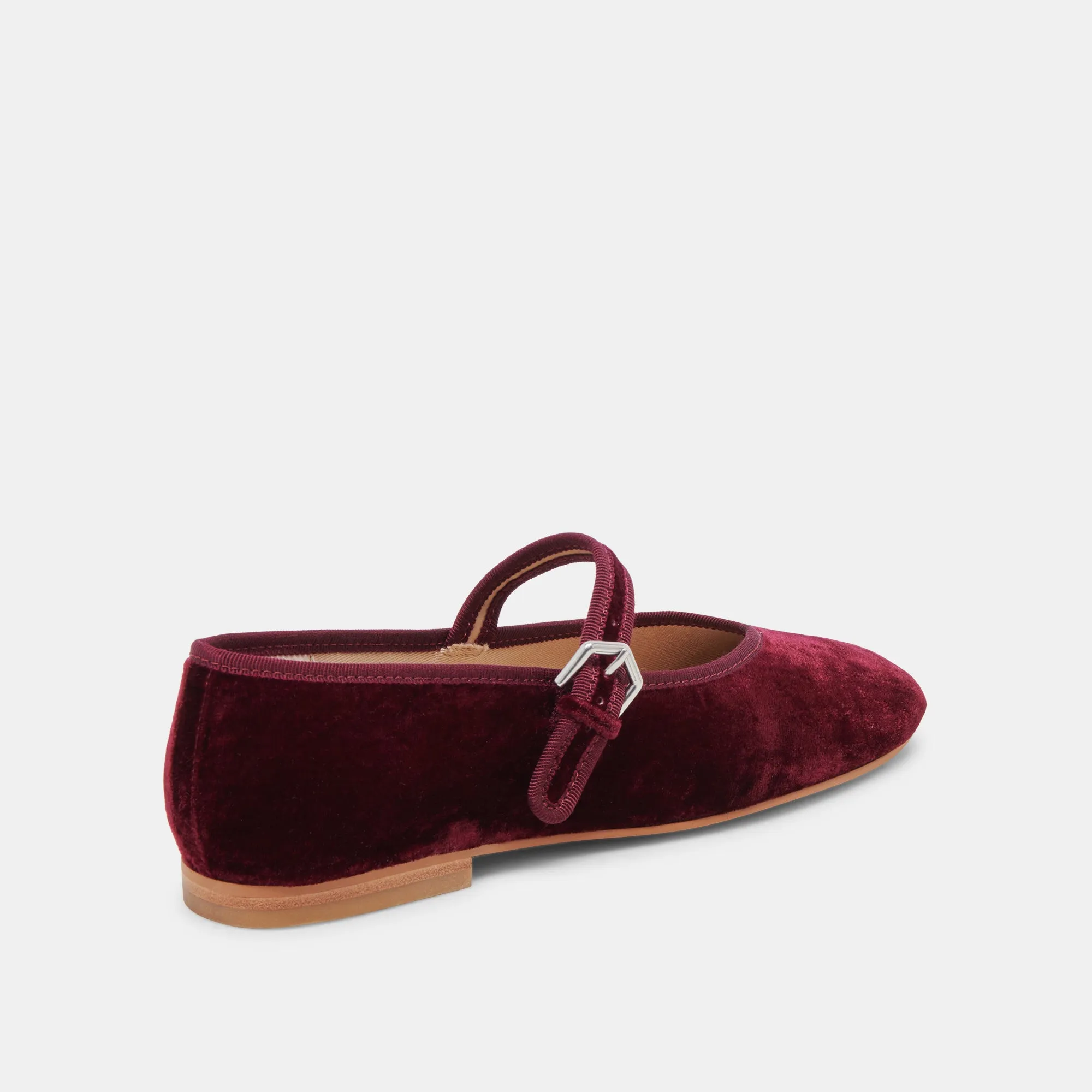 ROSLYN BALLET FLATS WEINROT SAMT