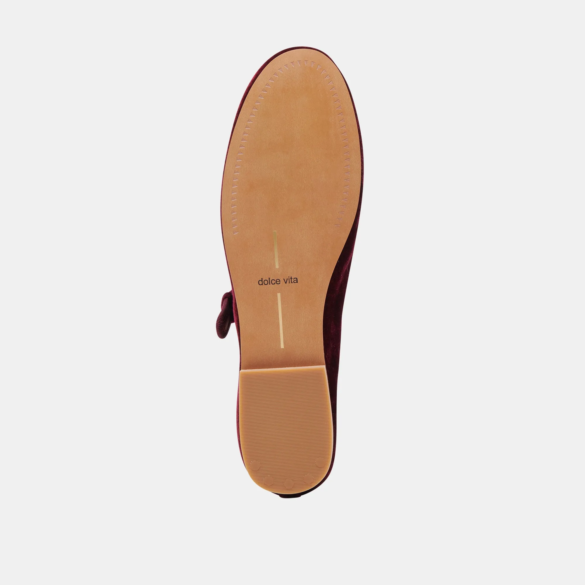ROSLYN BALLET FLATS WEINROT SAMT