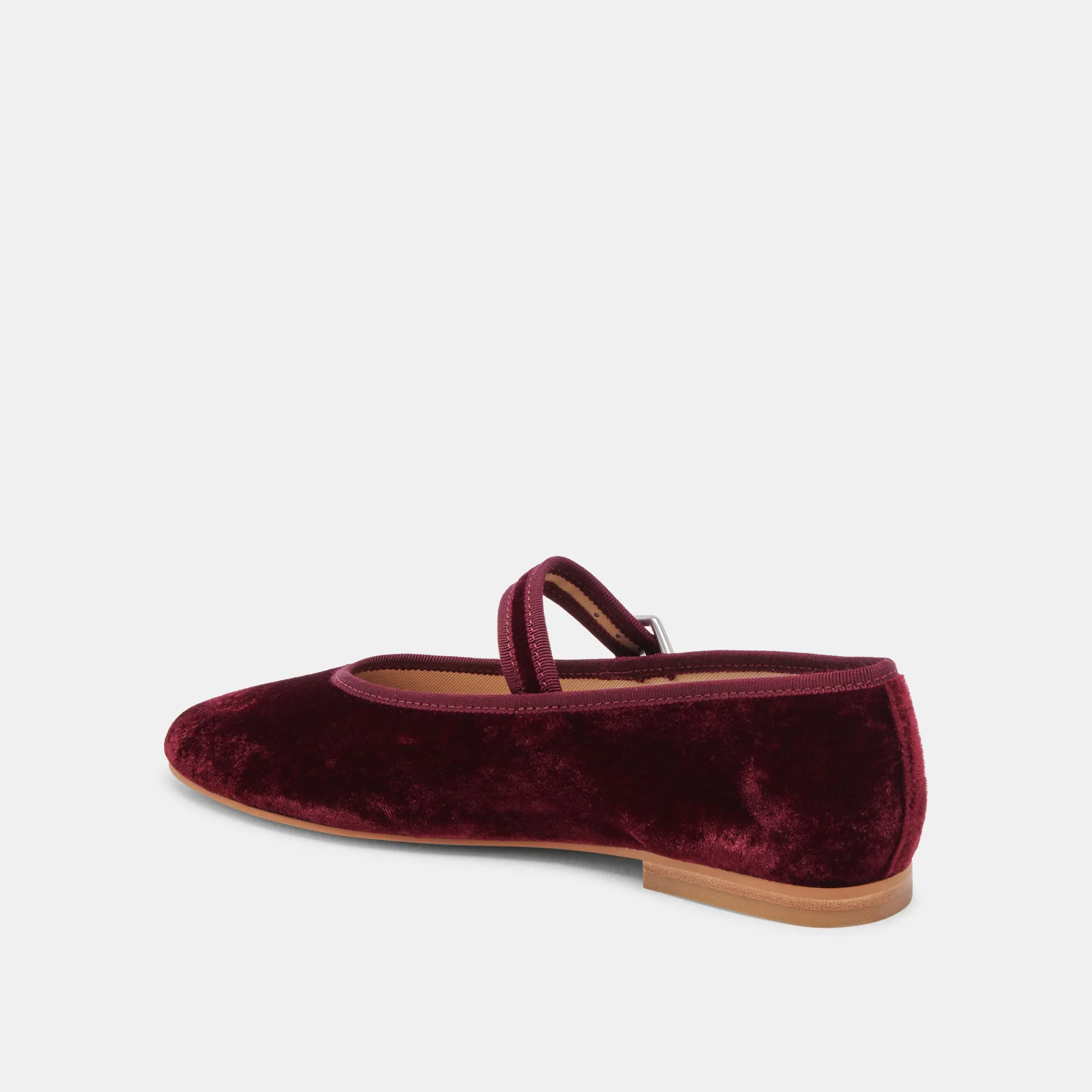 ROSLYN BALLET FLATS WEINROT SAMT
