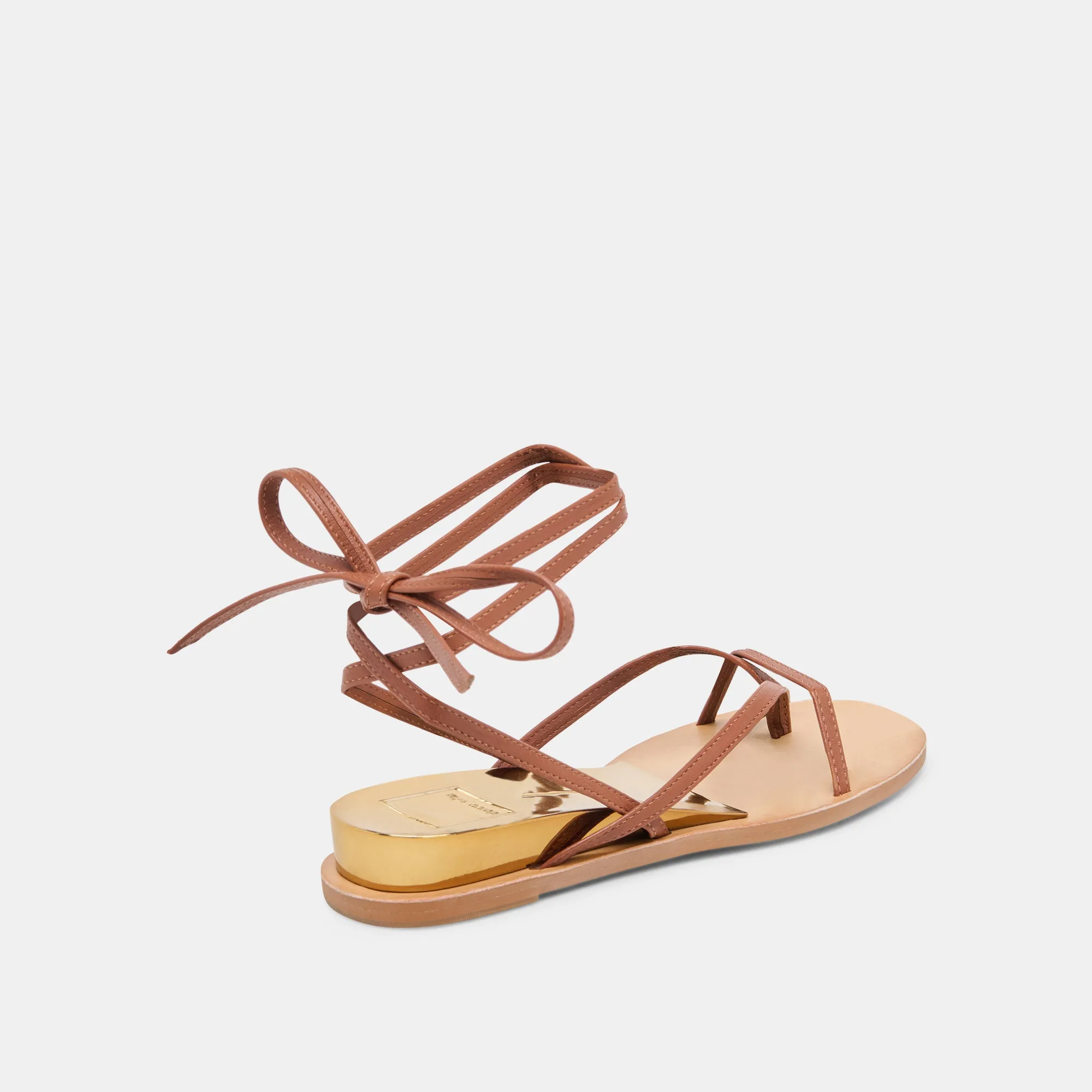RUDIE SANDALEN COGNAC LEDER