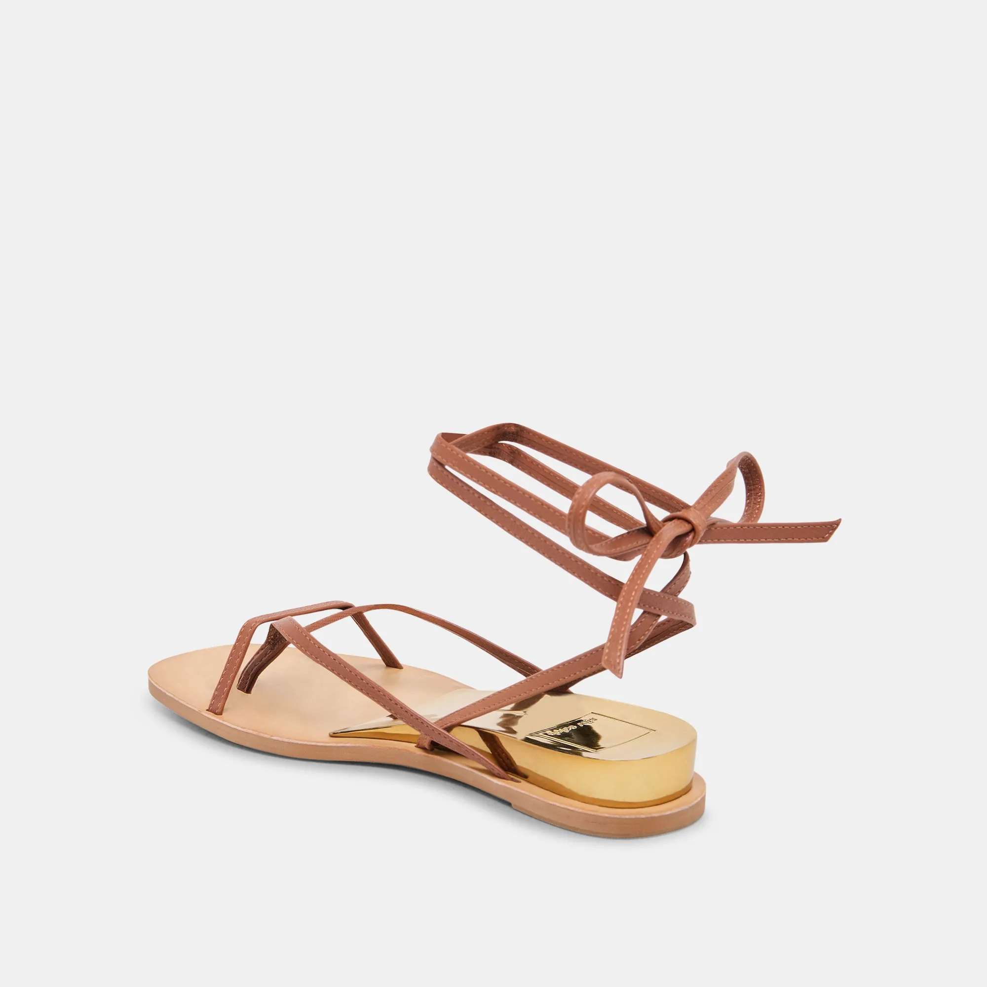 RUDIE SANDALEN COGNAC LEDER