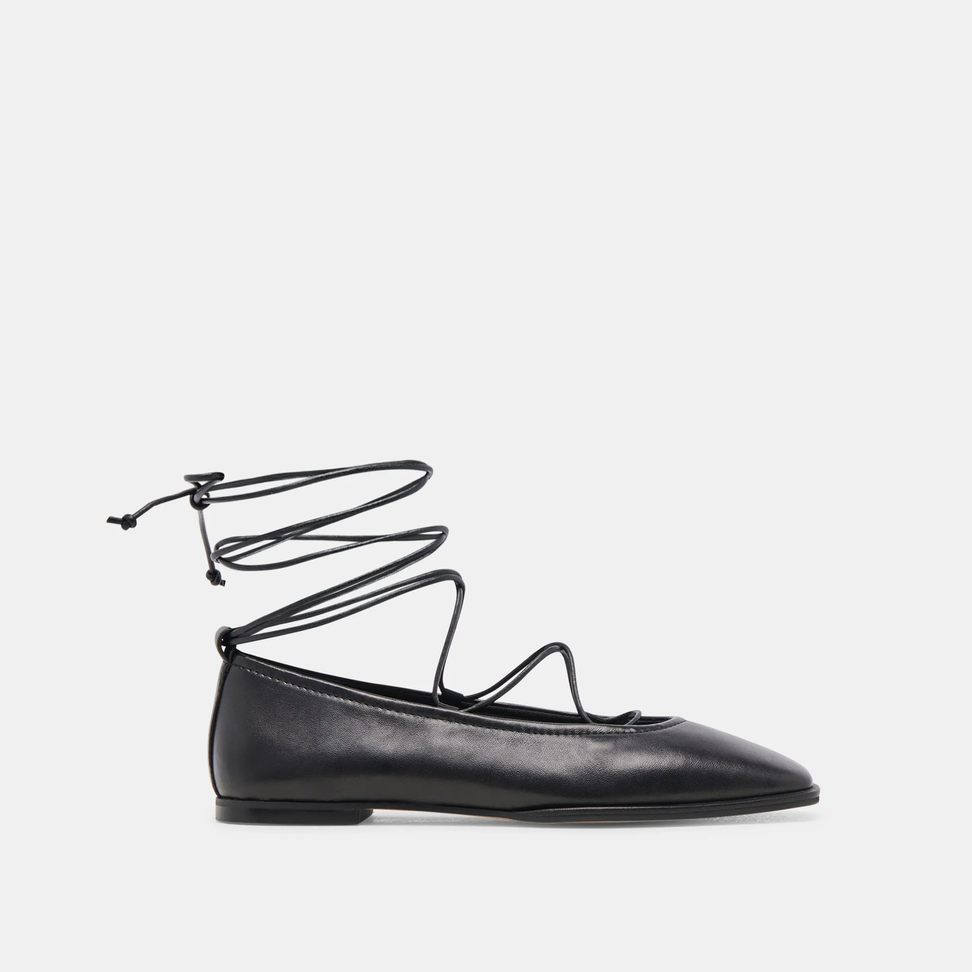 RYDER BALLETTFLATS AUS SCHWARZEM LEDER