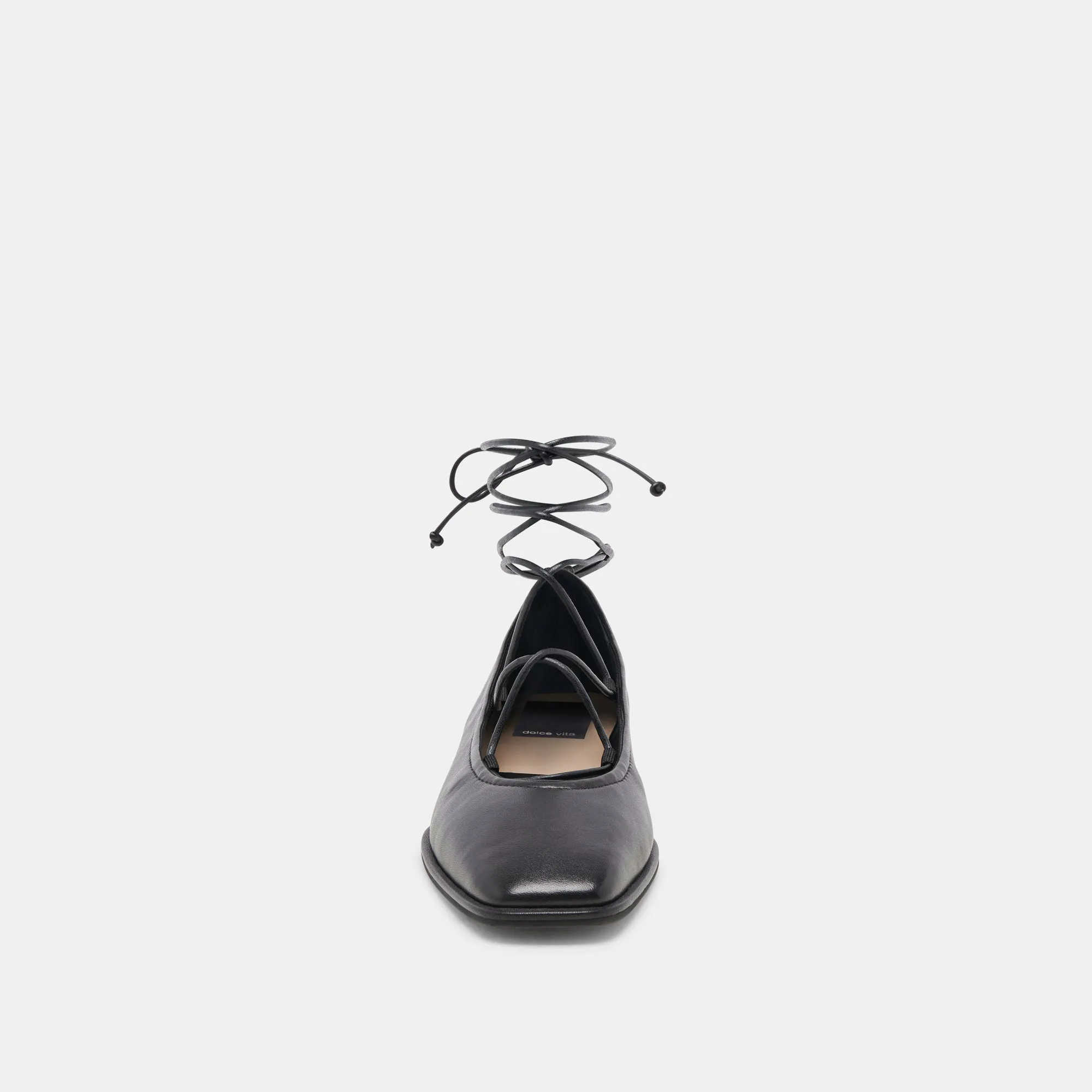RYDER BALLETTFLATS AUS SCHWARZEM LEDER