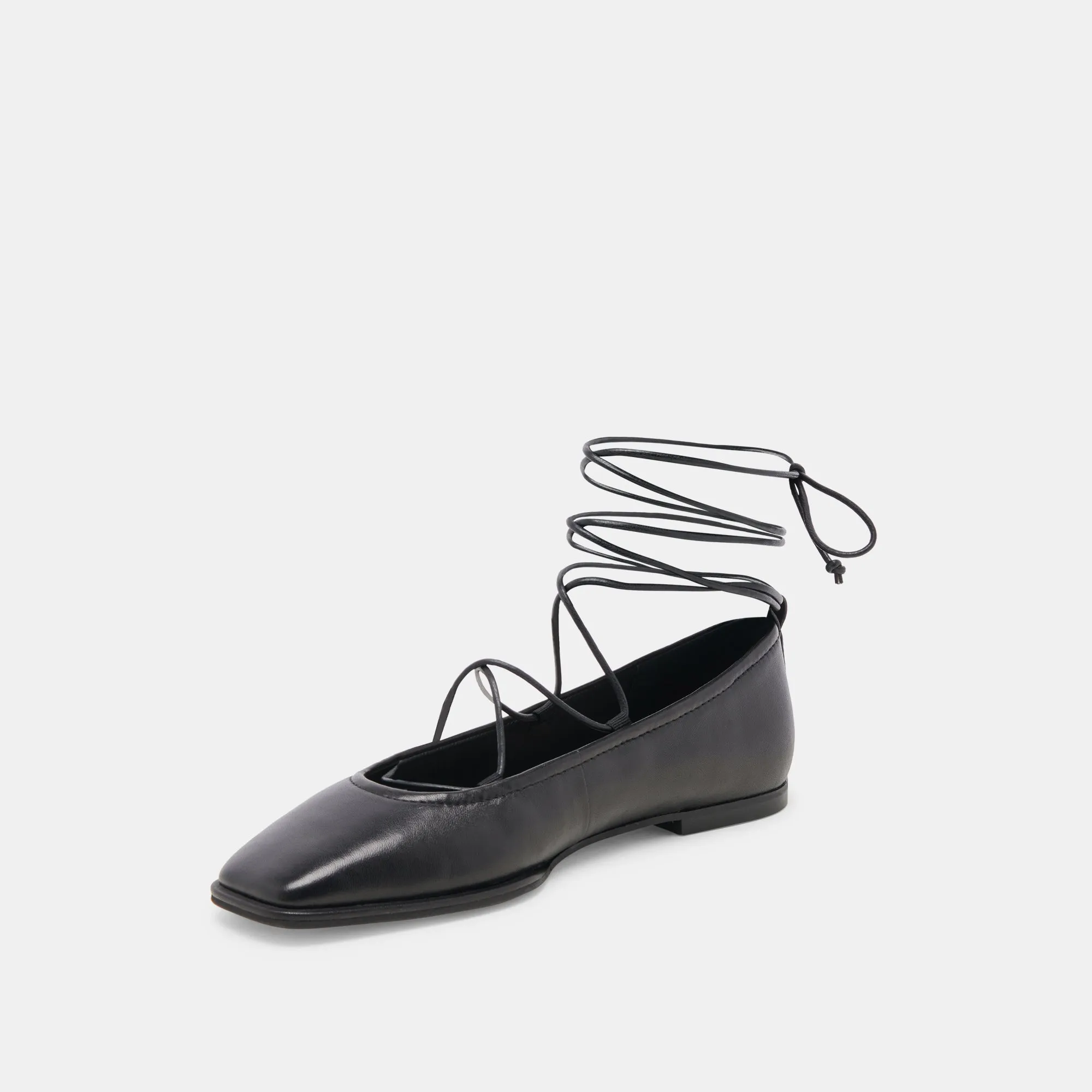 RYDER BALLETTFLATS AUS SCHWARZEM LEDER