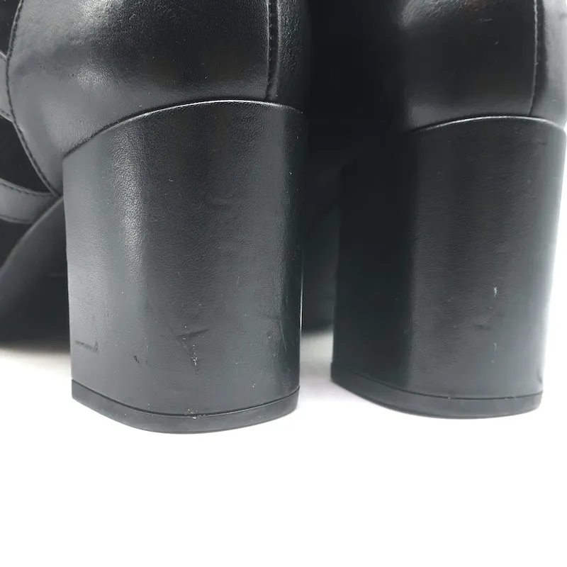 Saint Laurent Babies Riemchen Stiefeletten Schwarz Leder & Wildleder Größe 37