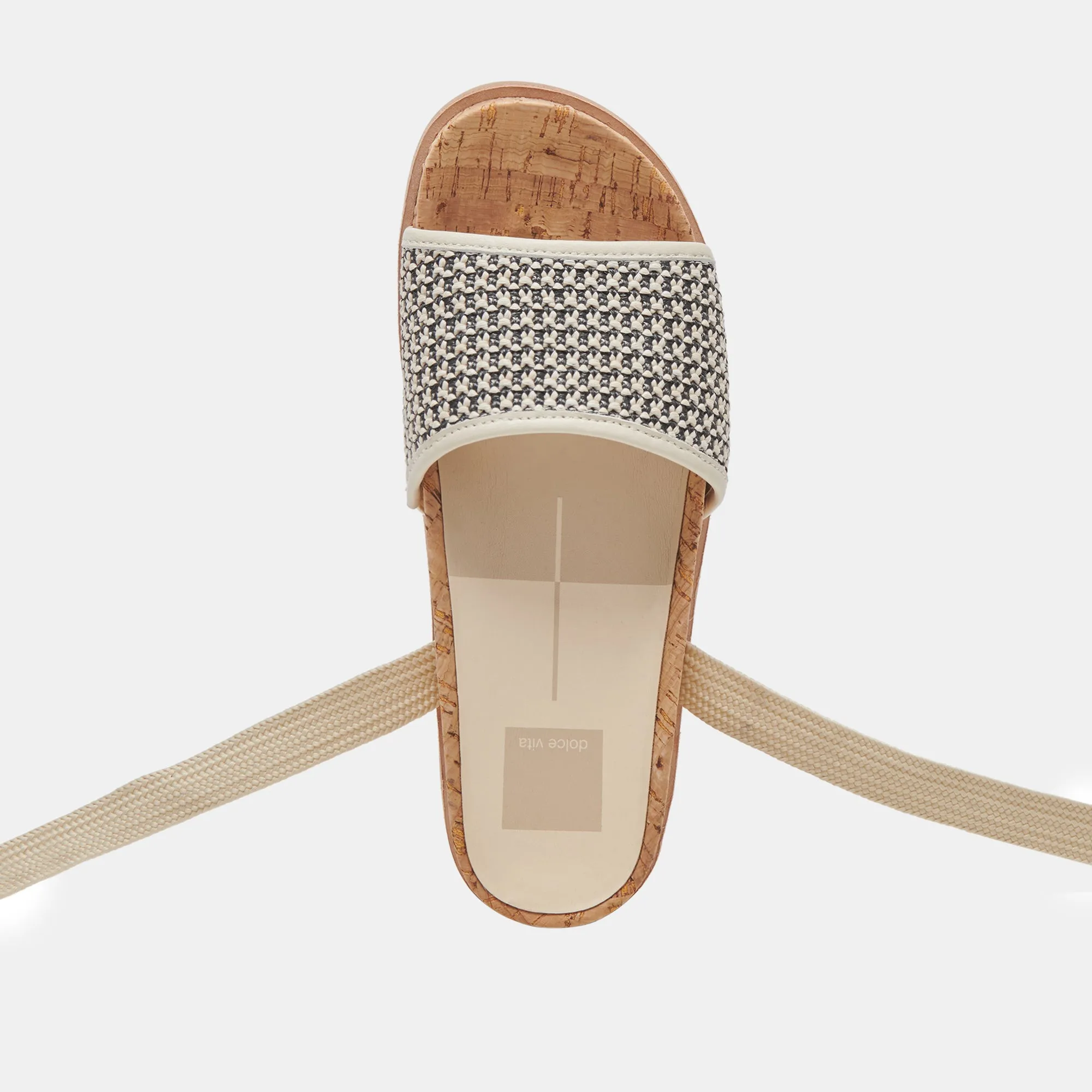 SALACY SANDALEN SCHWARZ NATUR RAFFIA