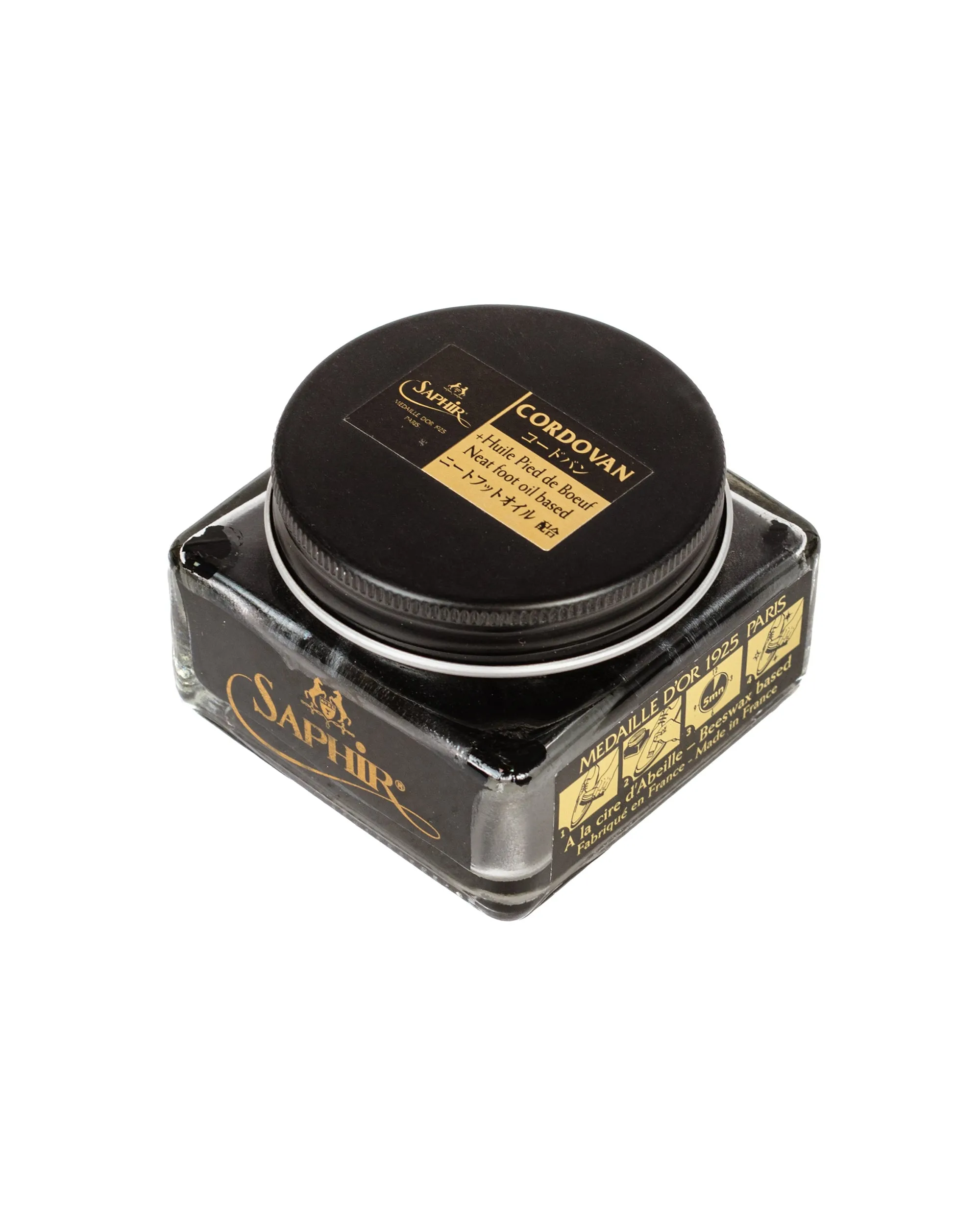 Saphir Médaille d'Or Cordovan Creme-Politur #01 Schwarz