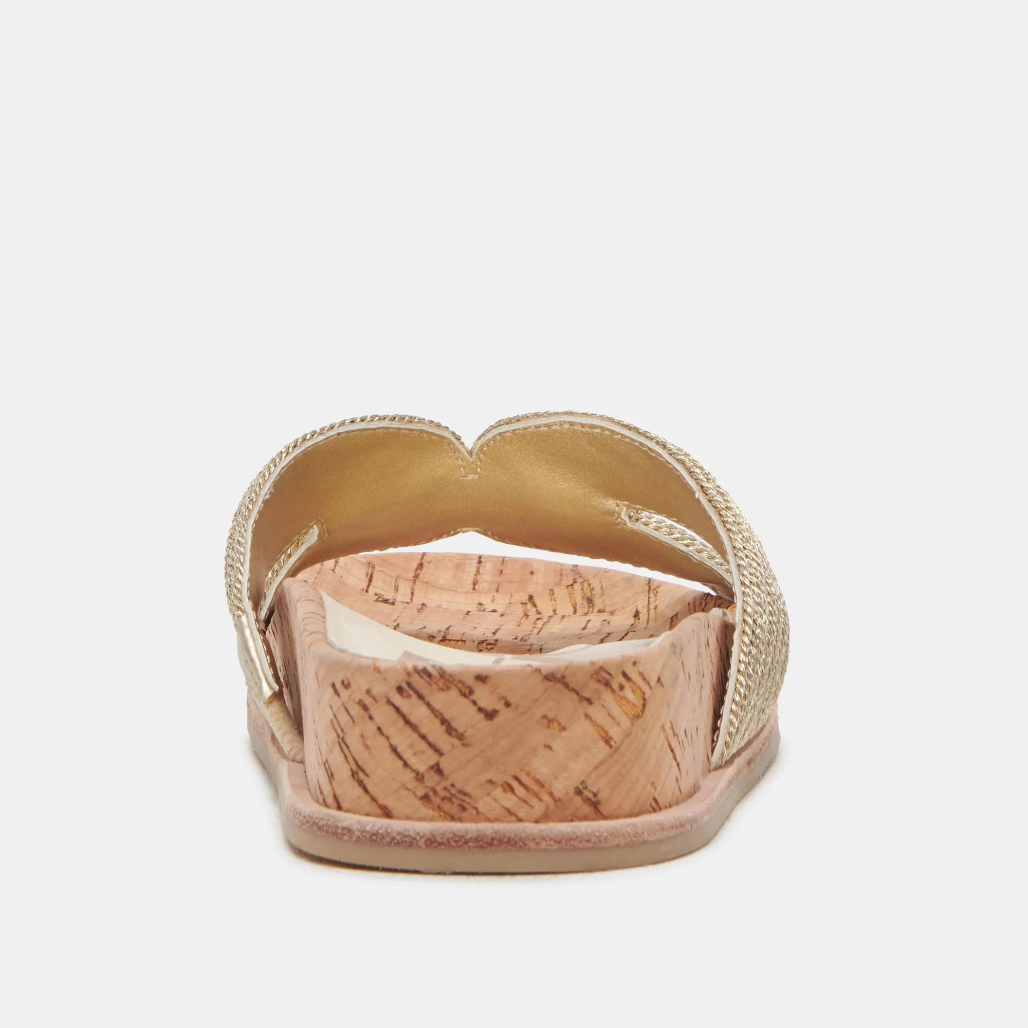 SELDA SANDALETTEN GOLD RAFFIA