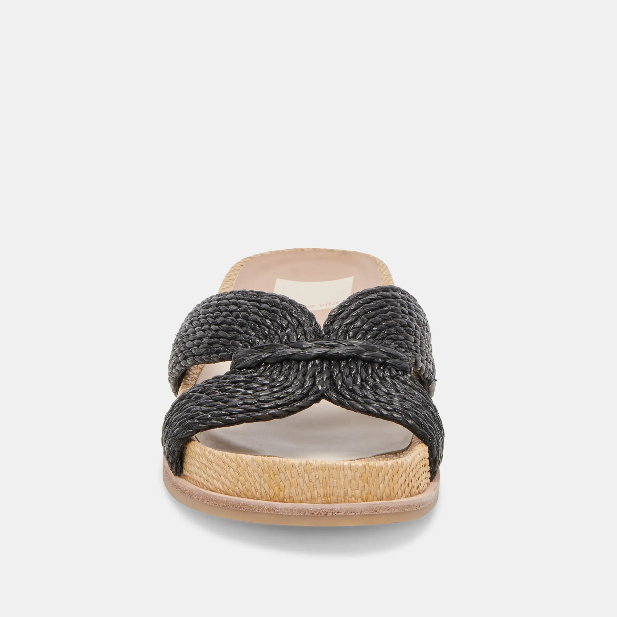 SELDA SANDALEN ONYX RAFFIA