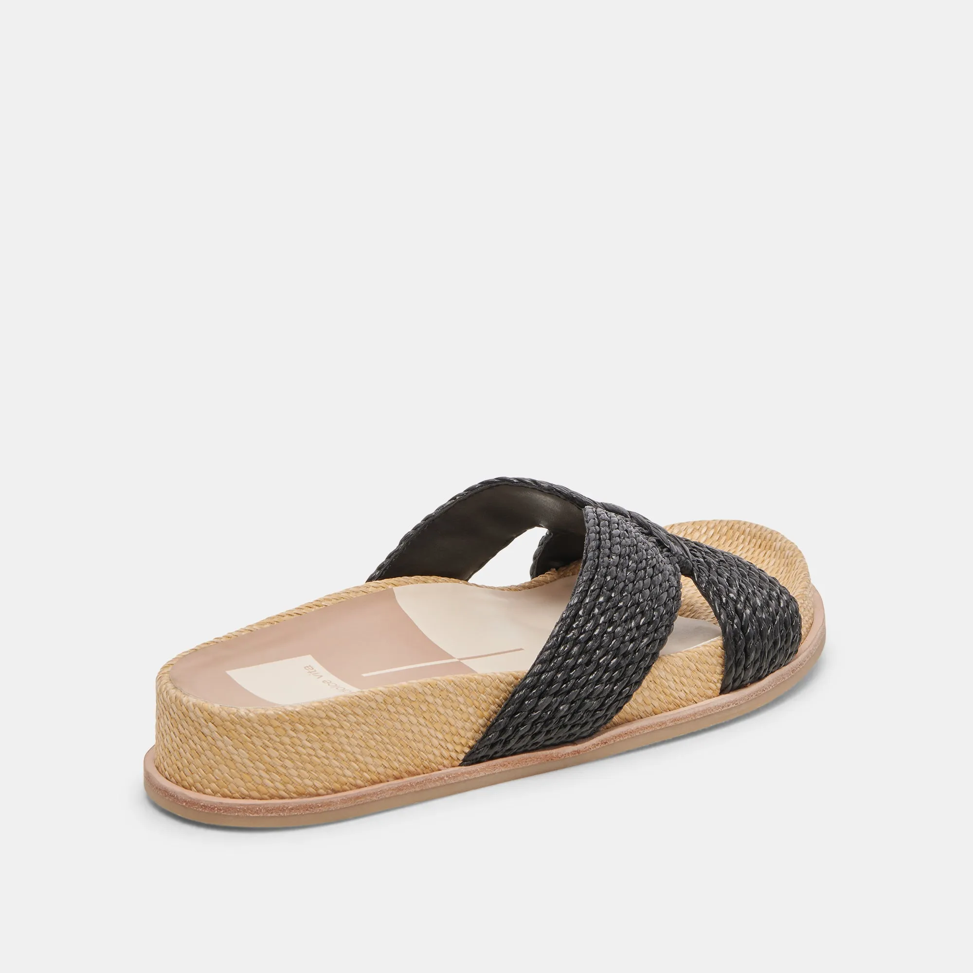 SELDA SANDALEN ONYX RAFFIA