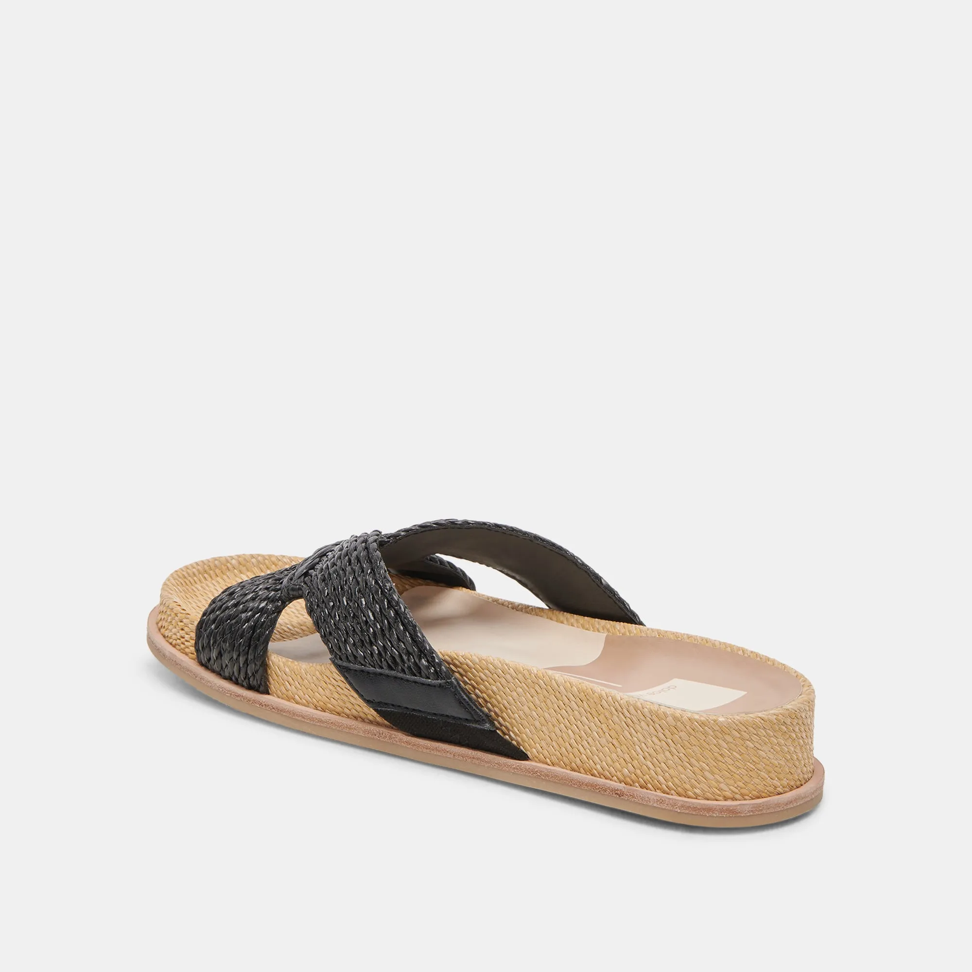 SELDA SANDALEN ONYX RAFFIA