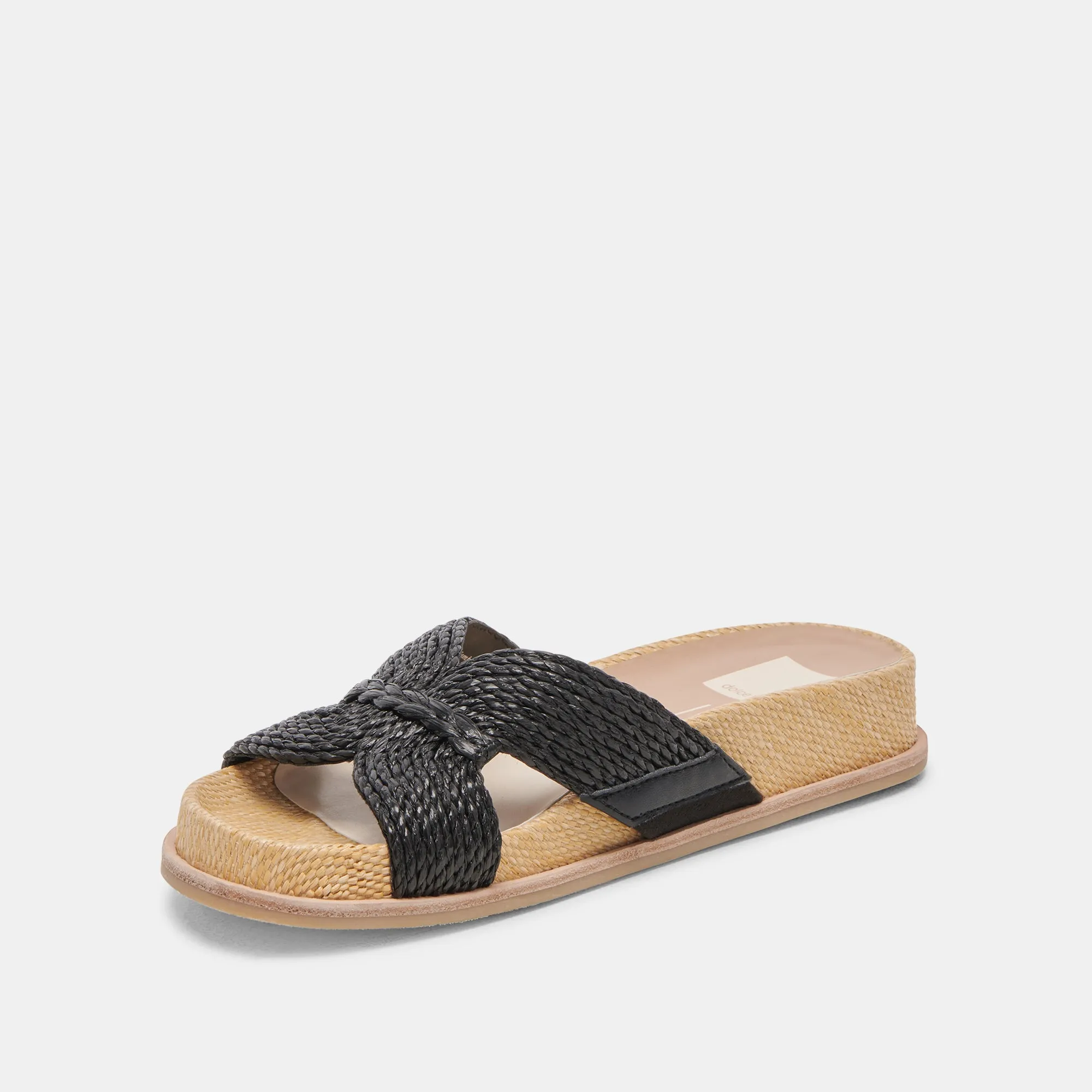 SELDA SANDALEN ONYX RAFFIA