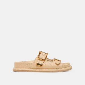 SEVANA SANDALEN LT NATUR RAFFIA