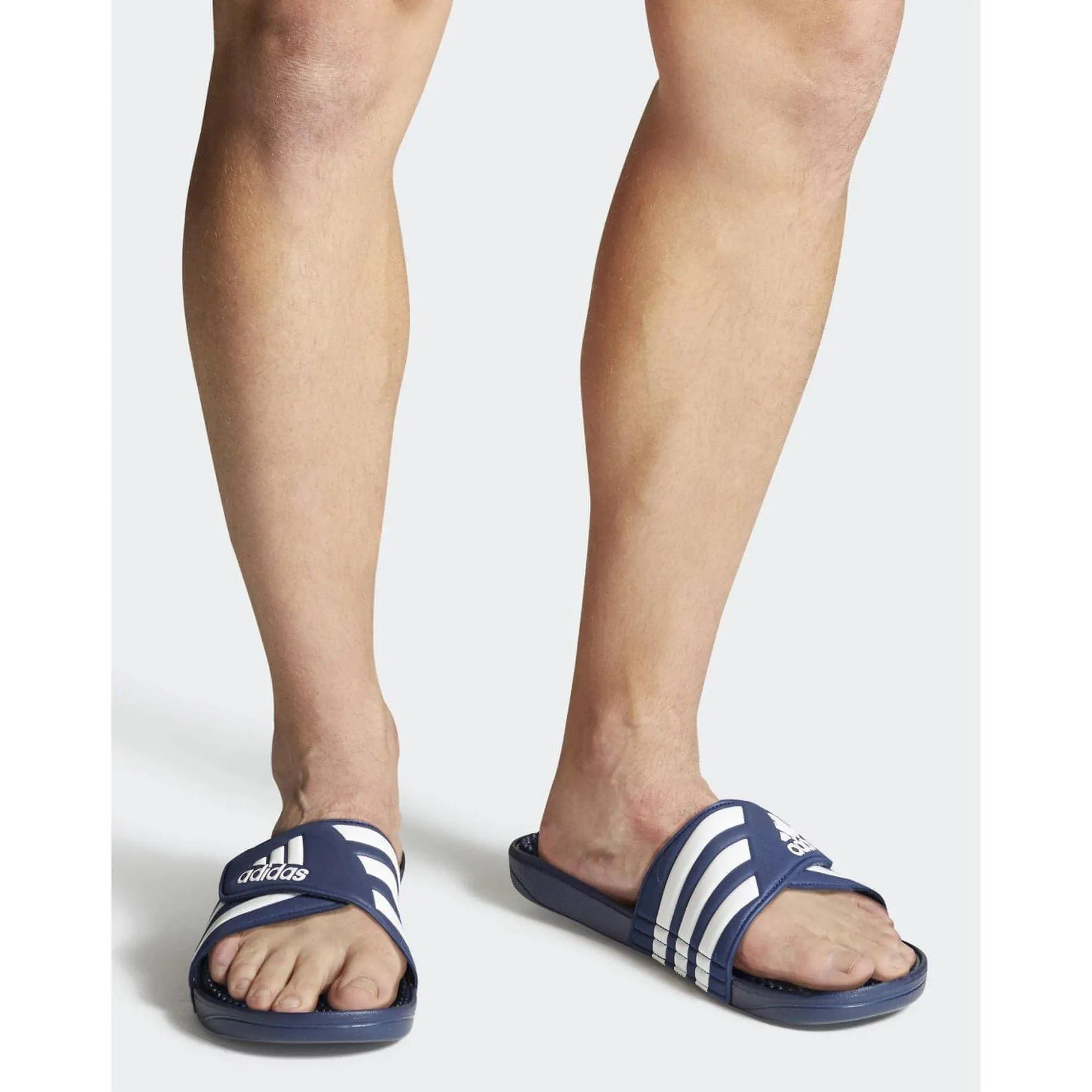 Schuhe Adidas Fußbekleidung Herren adidas Adissage Schlappen - Blau