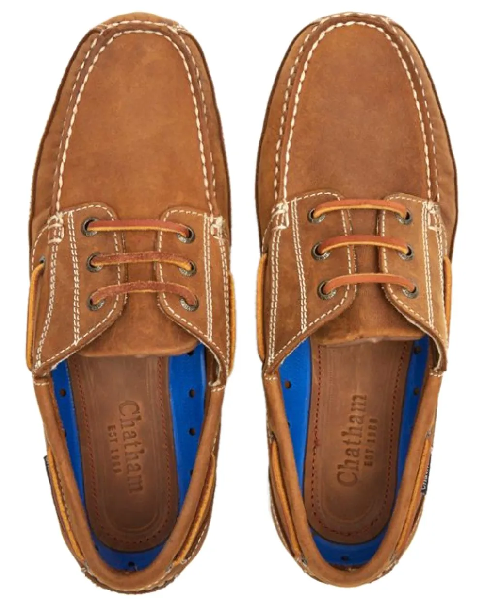 Schuhe Chatham Chatham Herren Rockwell II G2 Leder Bootsschuhe in weiter Passform