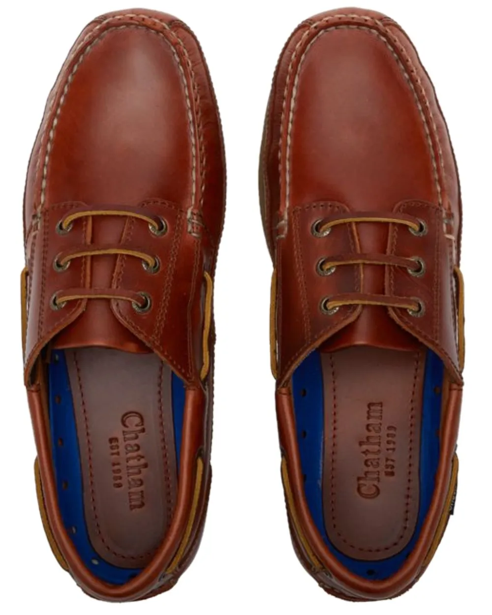 Schuhe Chatham Chatham Herren Rockwell II G2 Leder Bootsschuhe in weiter Passform