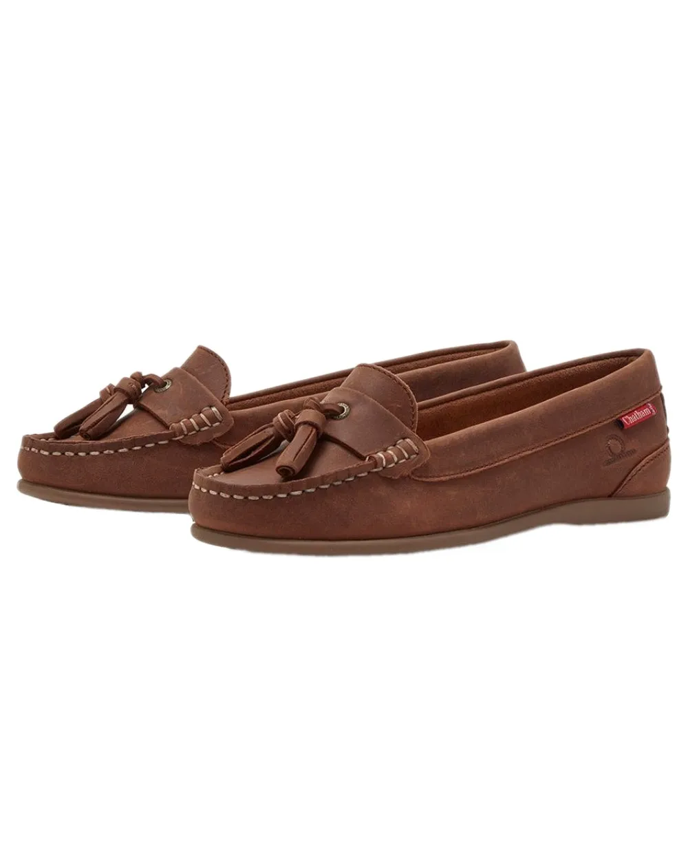 Chatham Damen Pulau Loafer mit Quaste aus Premium-Leder