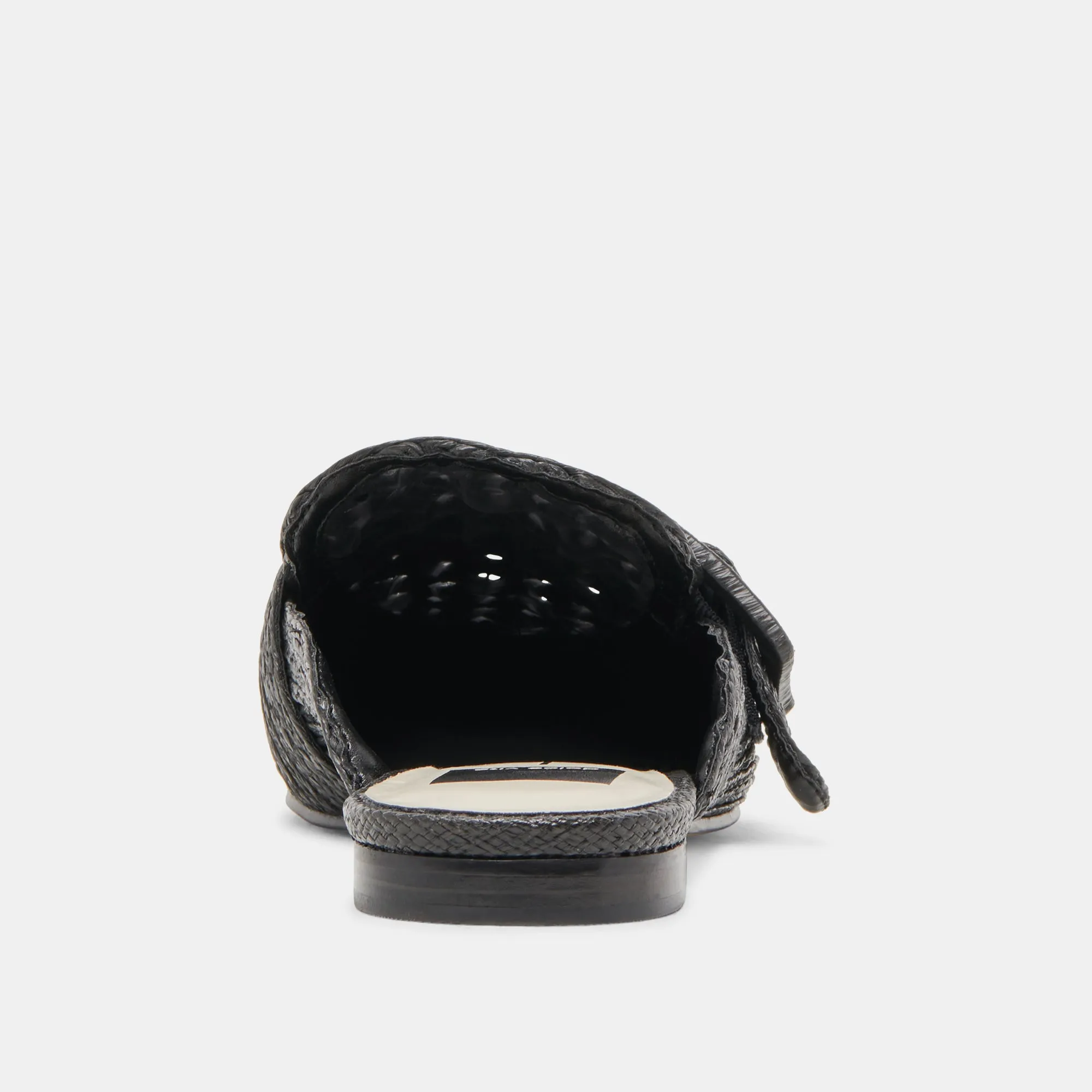 SIANNA FLATS SCHWARZES RAFFIA
