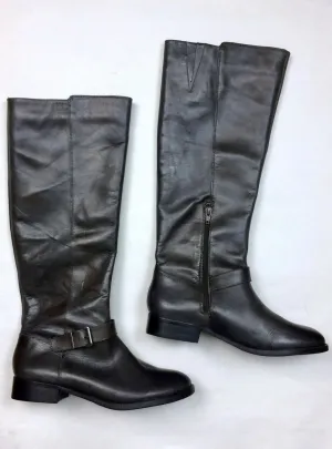 Sole Society Größe 8,5/38,5 grau-braune Reitstiefel NWOB