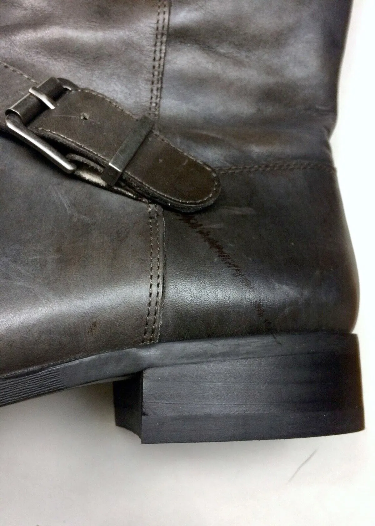 Sole Society Größe 8,5/38,5 grau-braune Reitstiefel NWOB