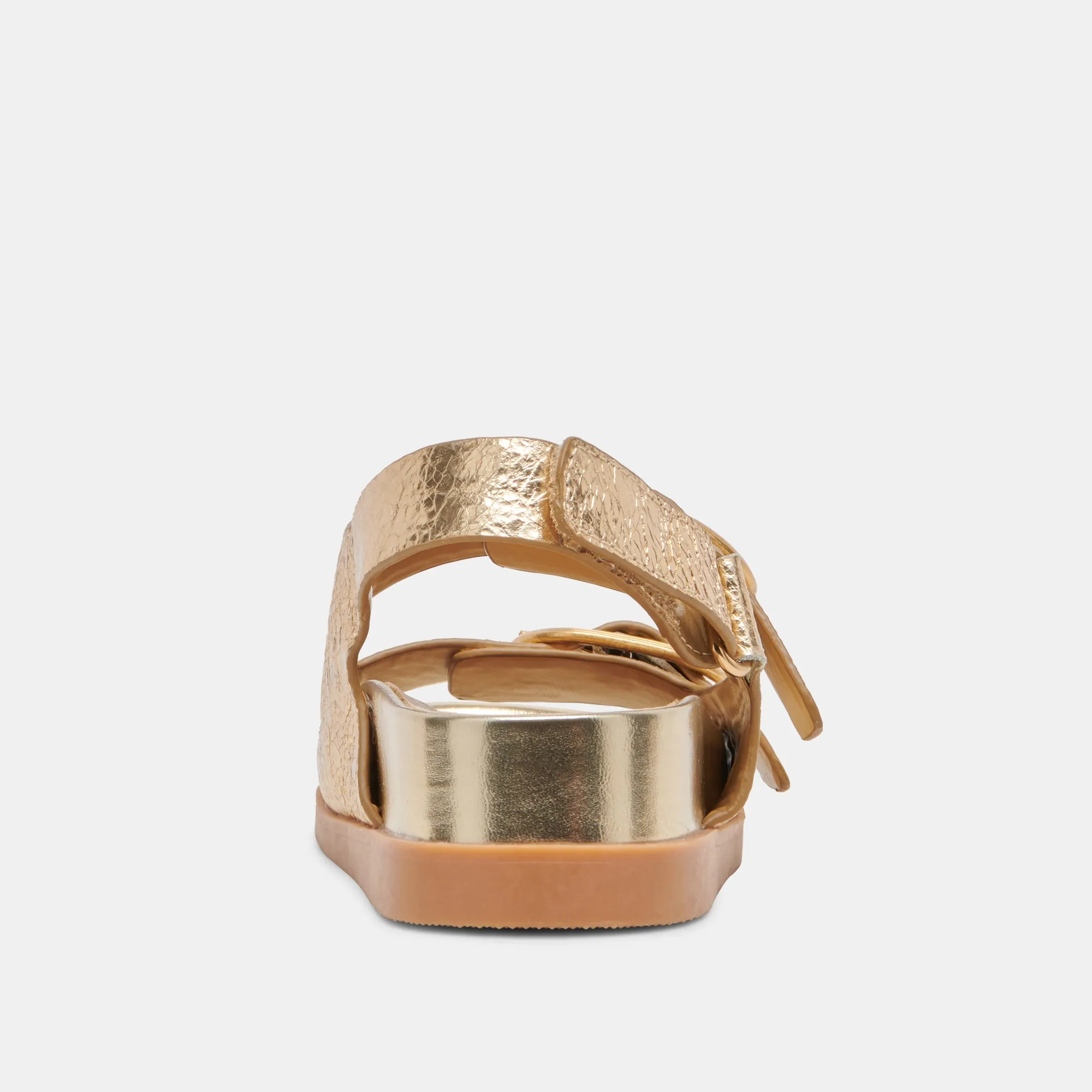 STARLA SANDALETTEN GOLD LEDER MIT VINTAGE-OPTIK