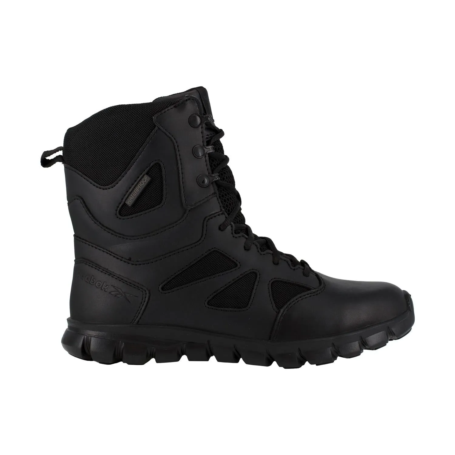 Sublite Cushion 8 Zoll Weichspitzen-Wasserdichter Seitlicher Reißverschluss Taktikstiefel Schwarz