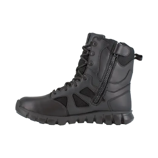 Sublite Cushion 8 Zoll Weichspitzen-Wasserdichter Seitlicher Reißverschluss Taktikstiefel Schwarz