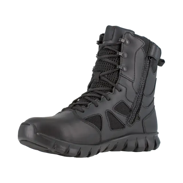 Sublite Cushion 8 Zoll Weichspitzen-Wasserdichter Seitlicher Reißverschluss Taktikstiefel Schwarz