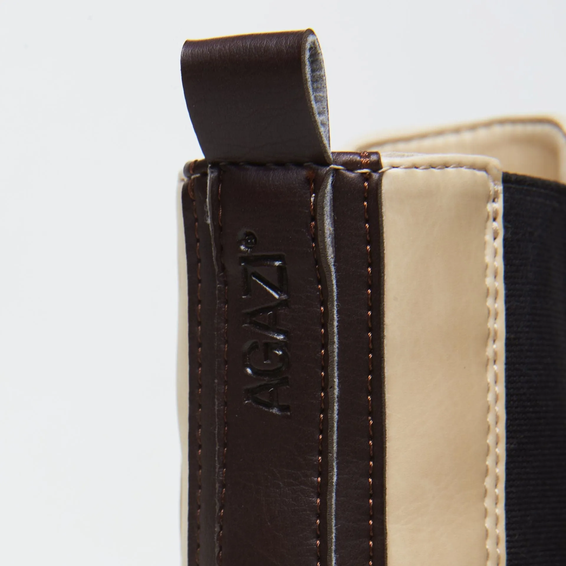 Vicky Vegan Leder Stiefel mit Absatz | Schoko & Vanille