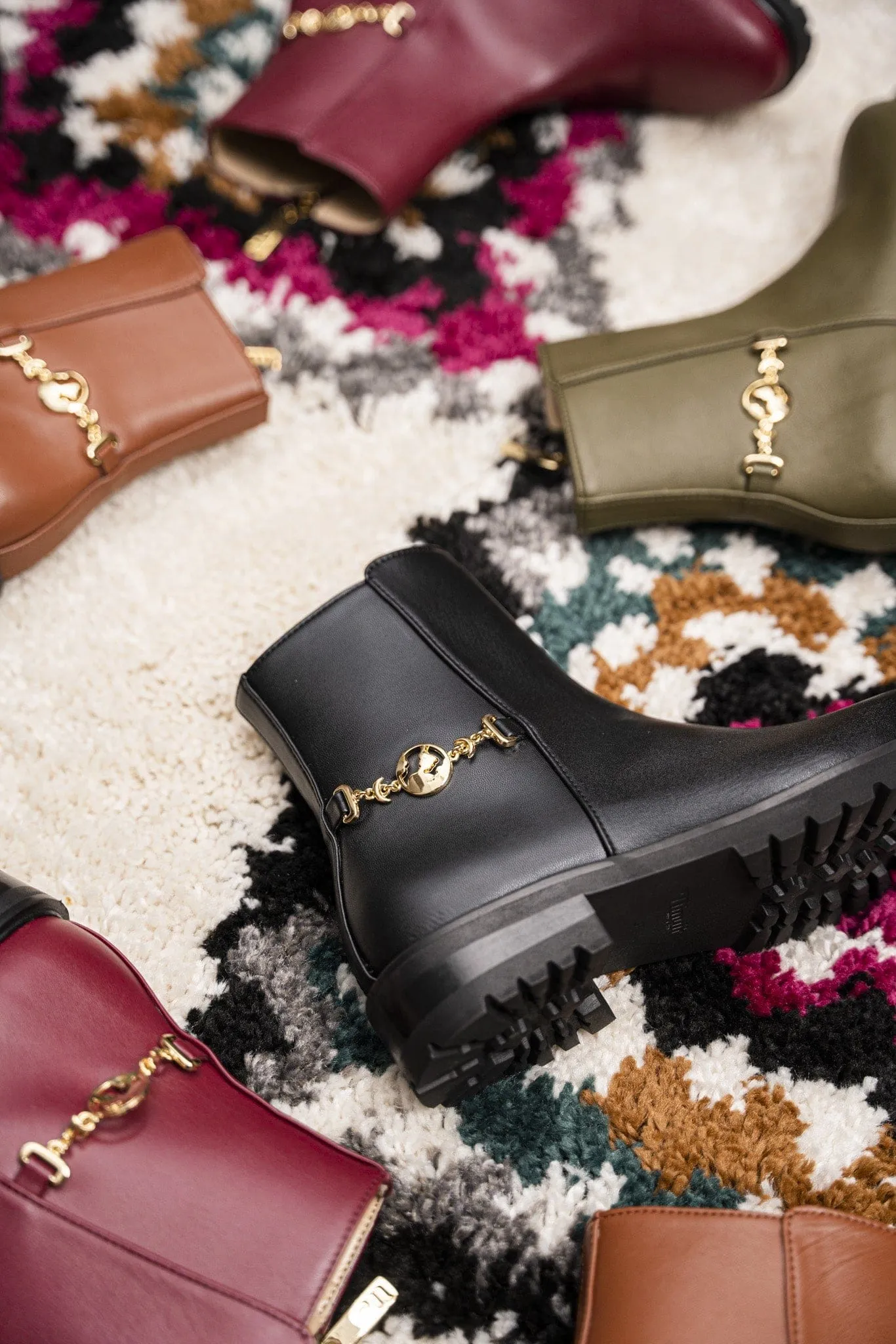 Victory Vegan Leder Knöchelstiefel | Kastanie