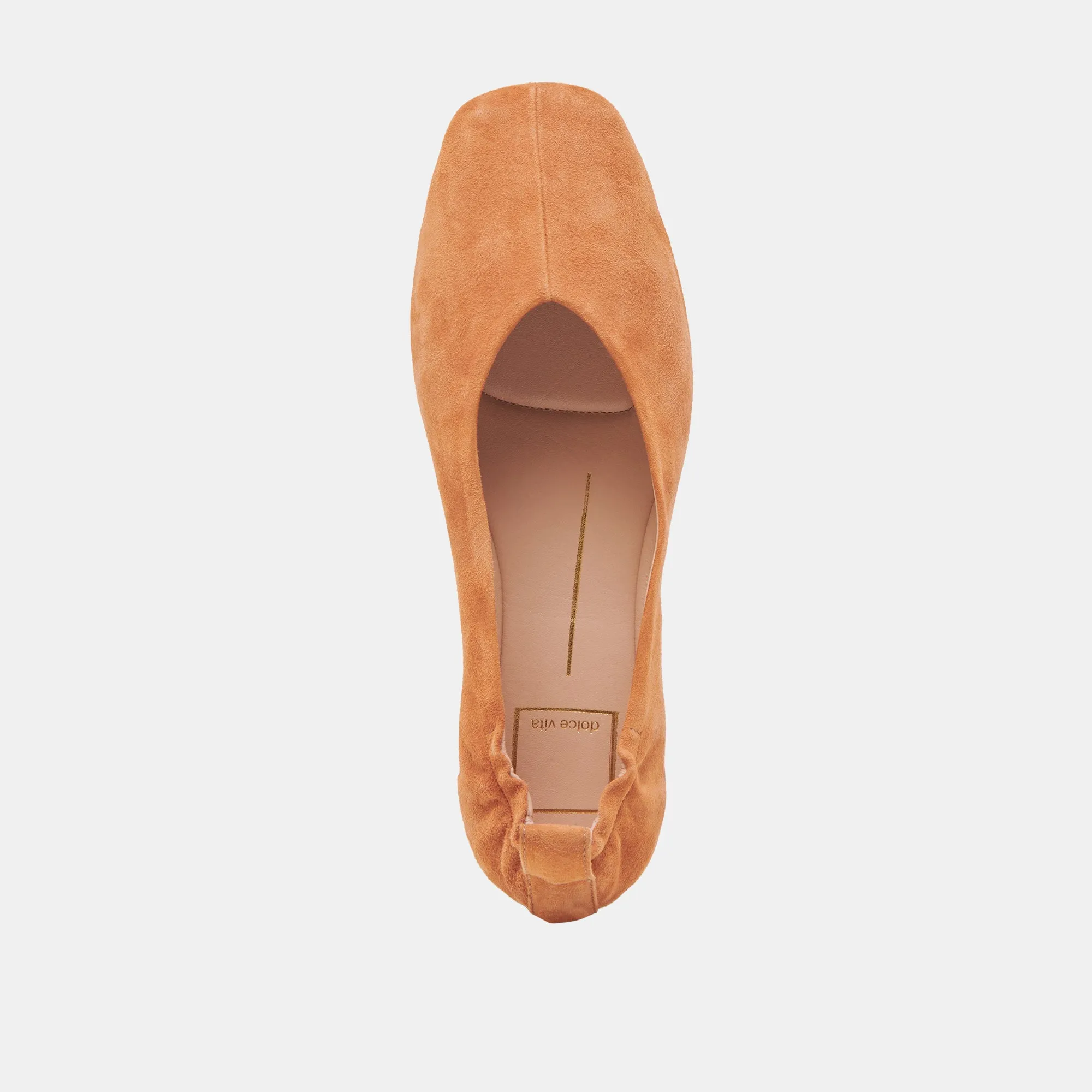 VINNIE BALLET FLATS AMBER WILDLEDER