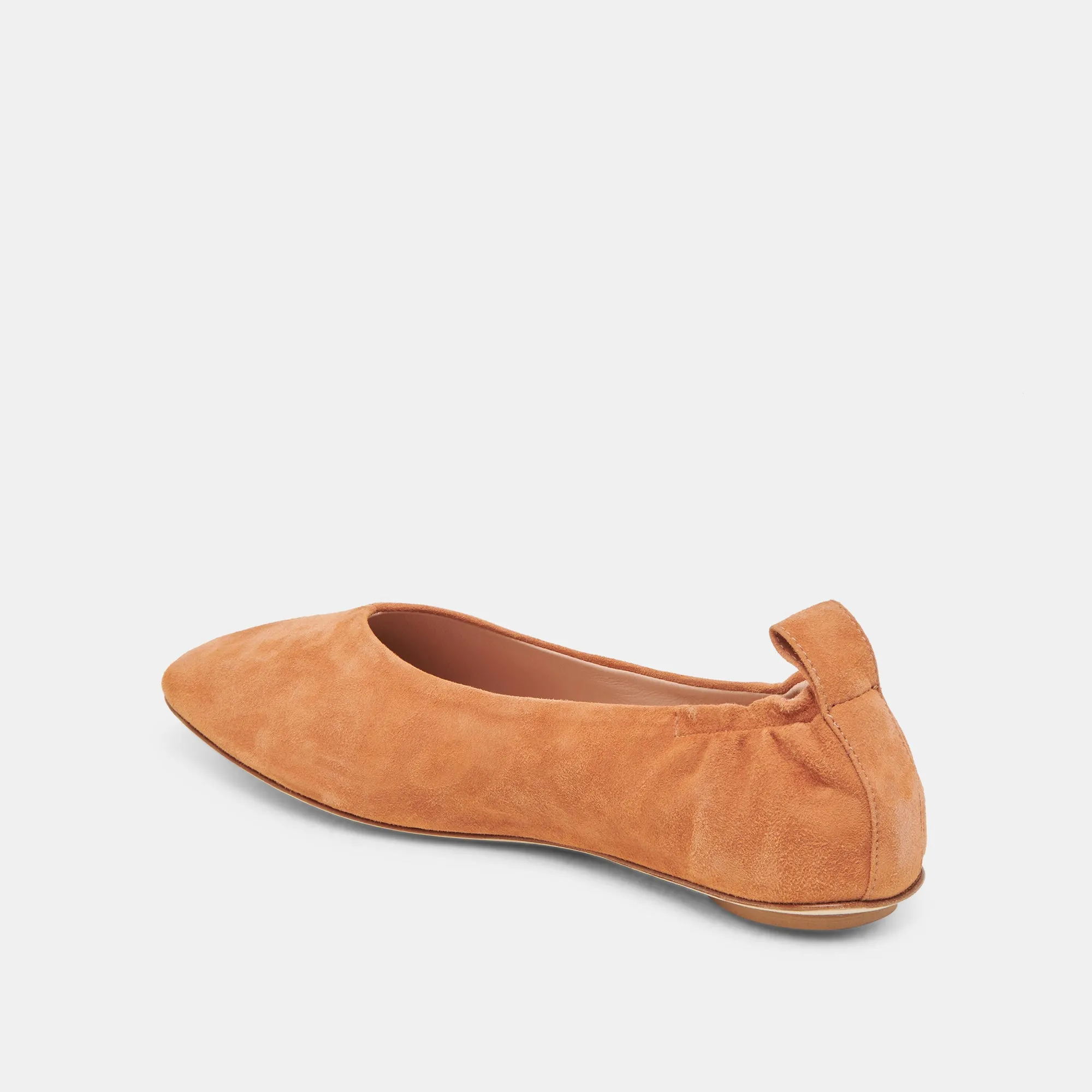 VINNIE BALLET FLATS AMBER WILDLEDER