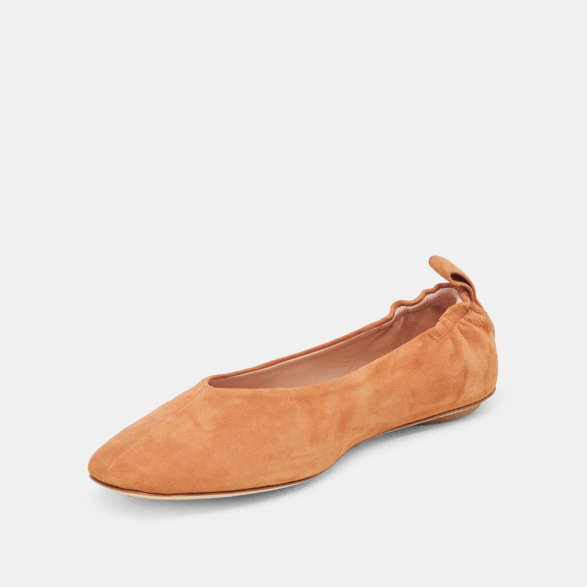 VINNIE BALLET FLATS AMBER WILDLEDER
