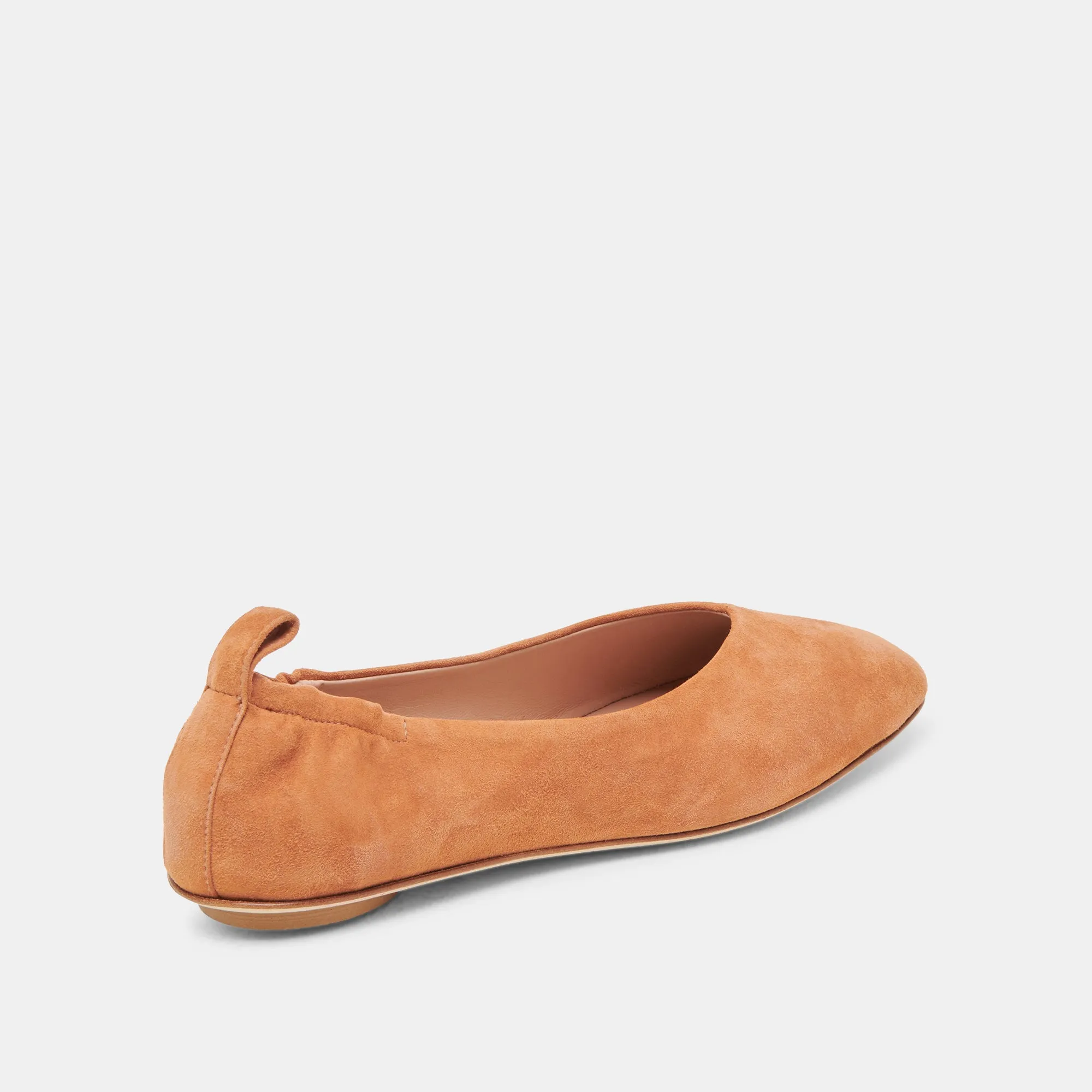 VINNIE BALLET FLATS AMBER WILDLEDER