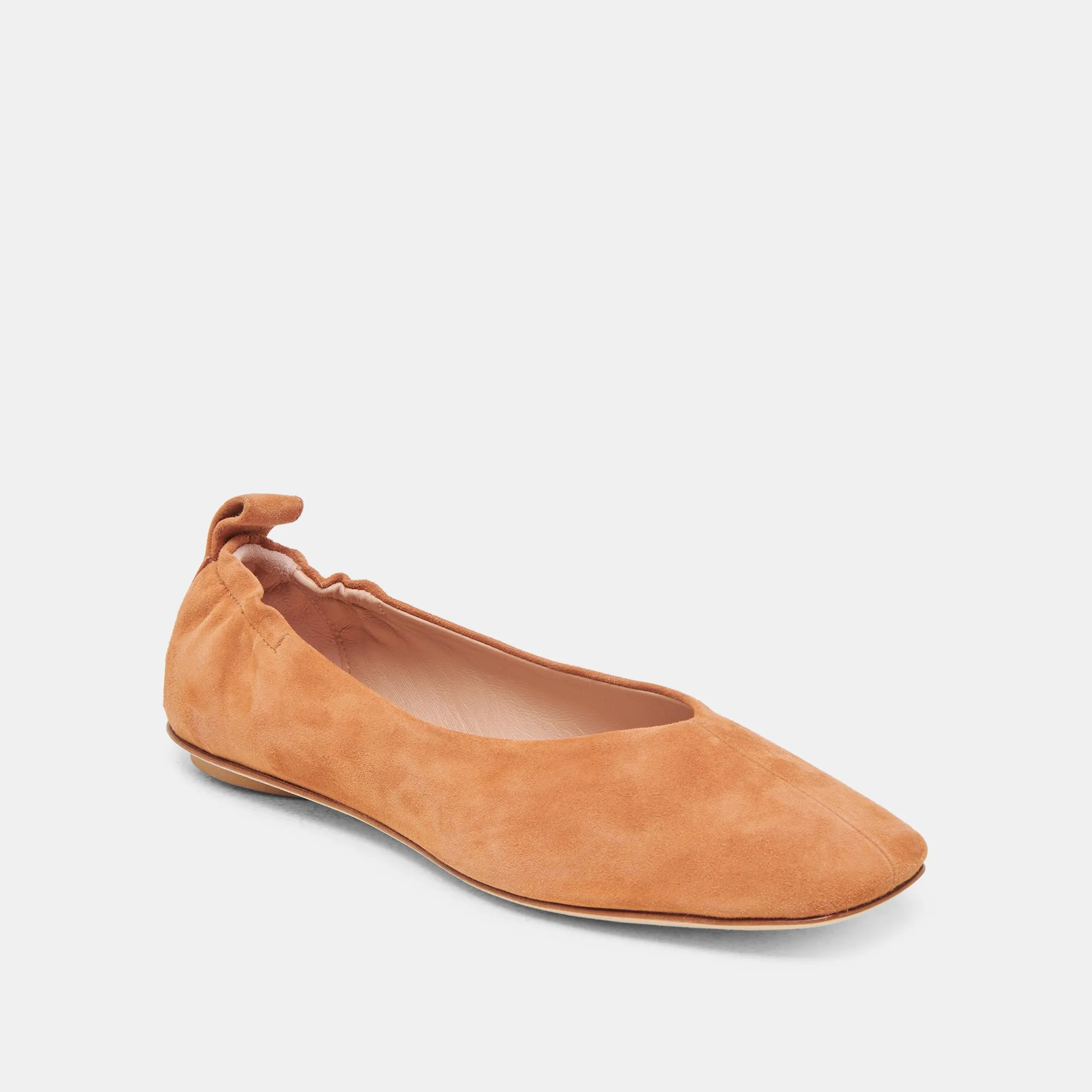 VINNIE BALLET FLATS AMBER WILDLEDER