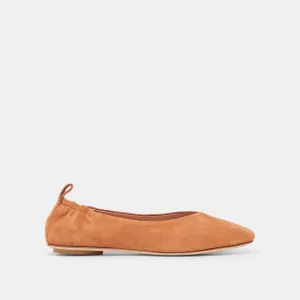 VINNIE BALLET FLATS AMBER WILDLEDER