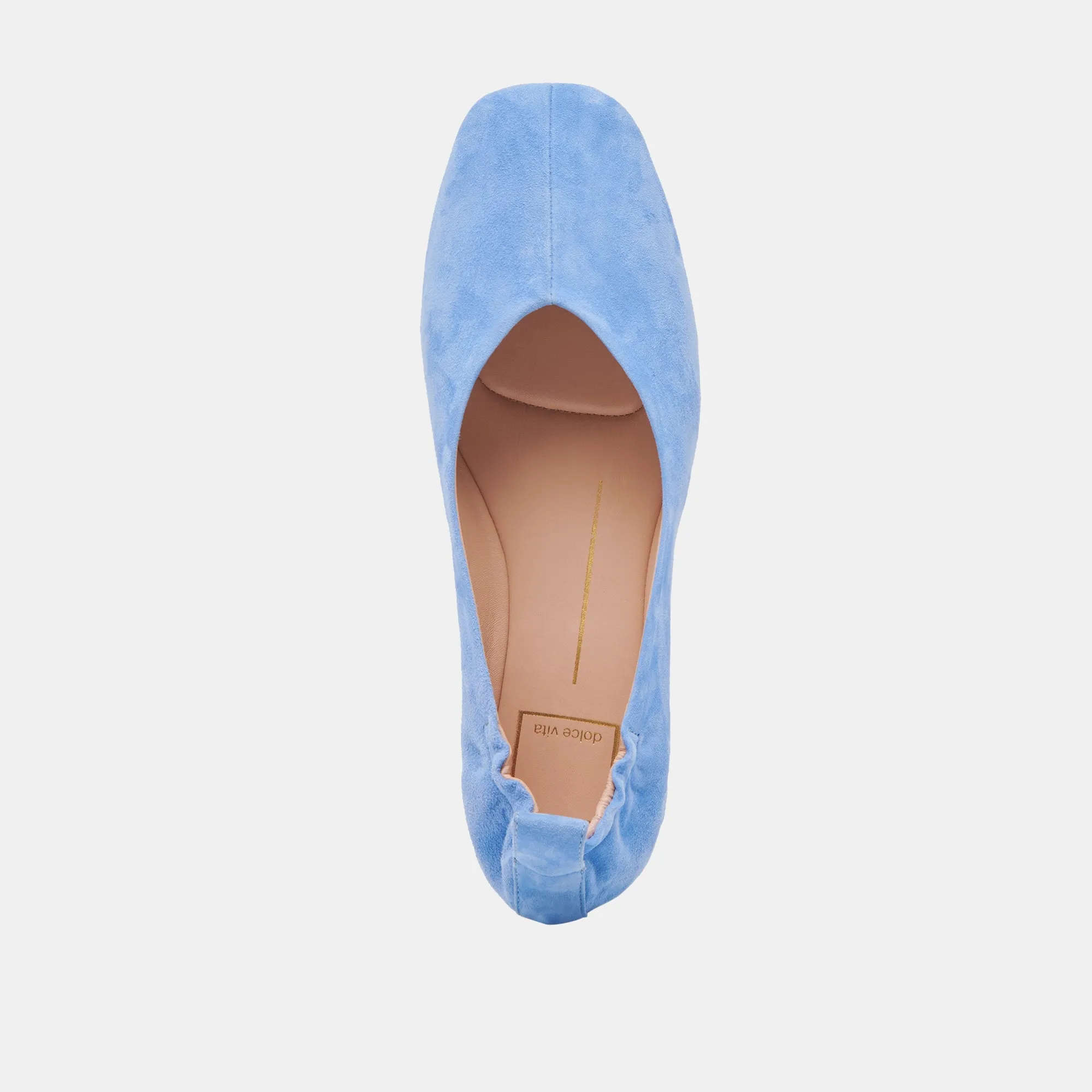 VINNIE BALLET FLATS STAUBBLAUER WILDLEDER