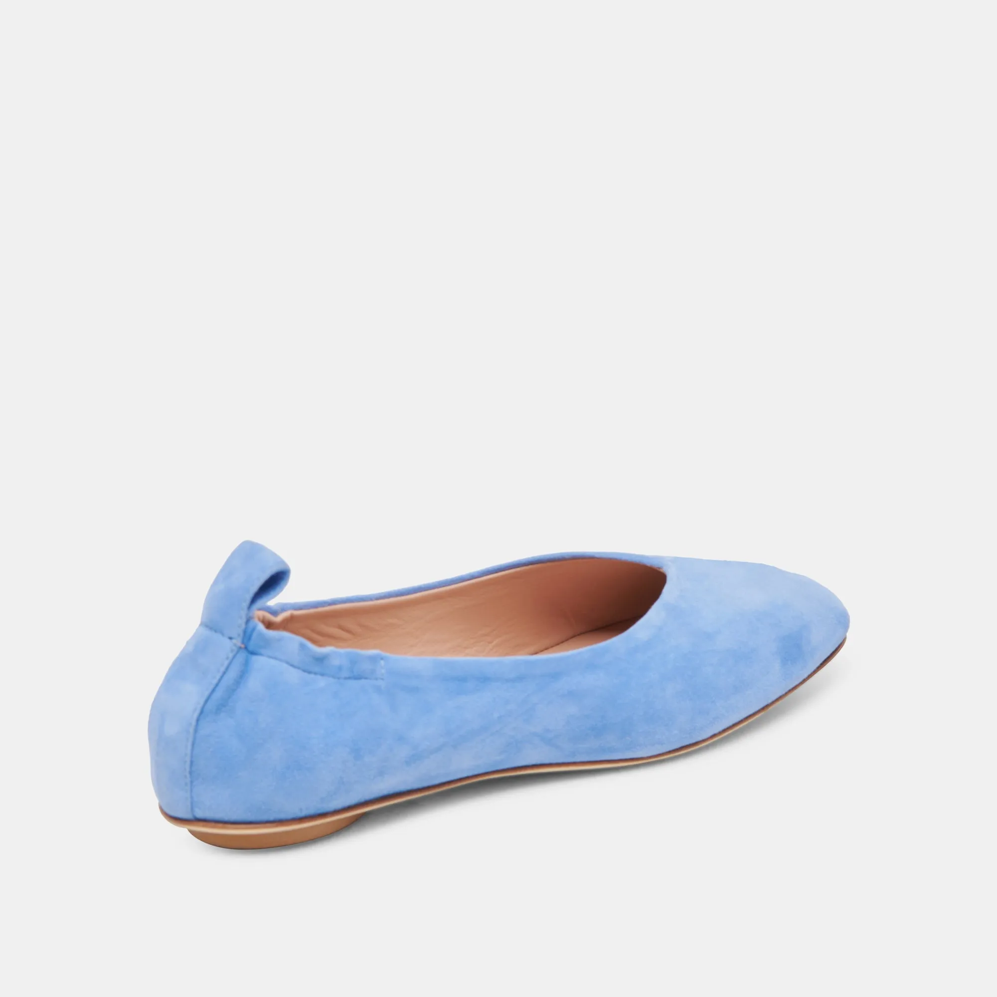 VINNIE BALLET FLATS STAUBBLAUER WILDLEDER