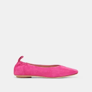 VINNIE BALLET FLATS FUCHSIA WILDLEDER