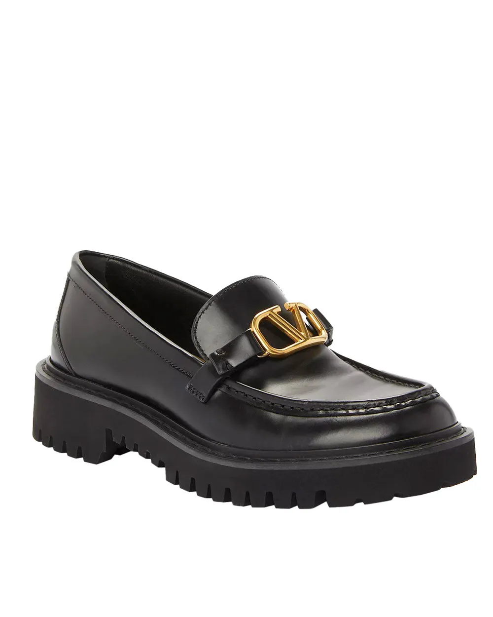 VLogo Signature Loafer aus Kalbsleder in Nero