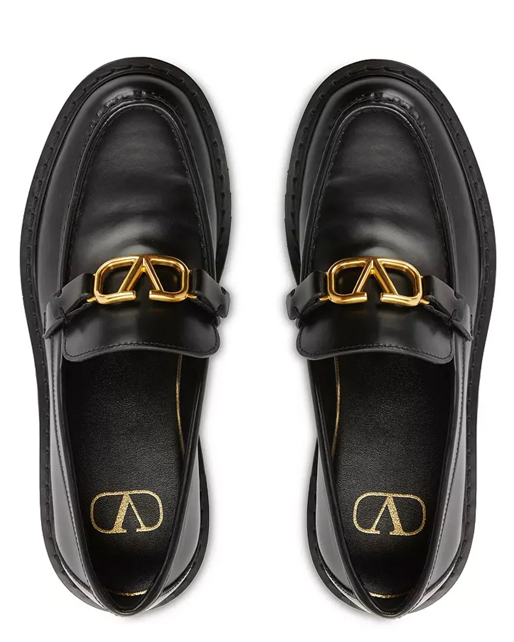 VLogo Signature Loafer aus Kalbsleder in Nero