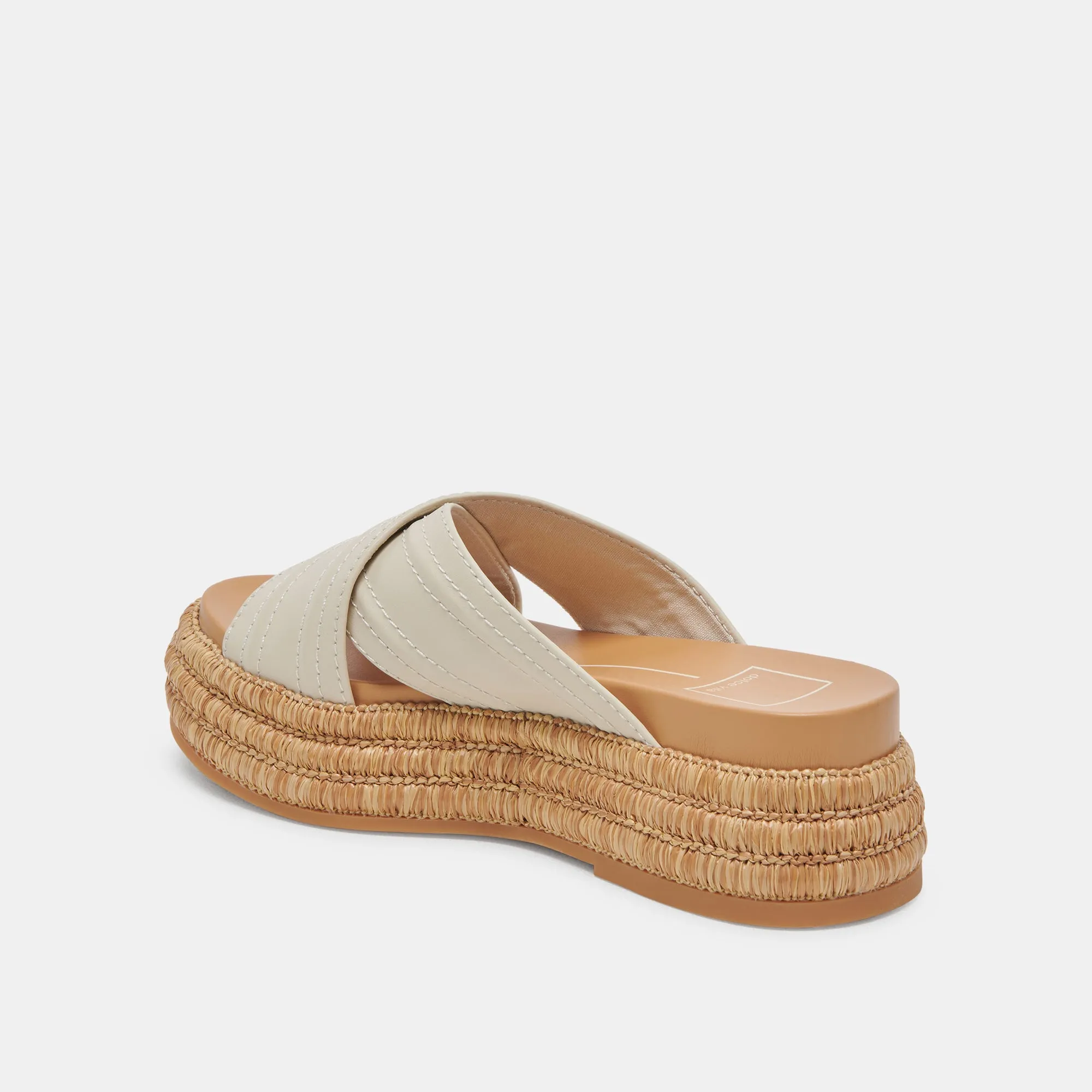 WESLEE SANDALEN IN ELFENBEINFARBENEM LEDER