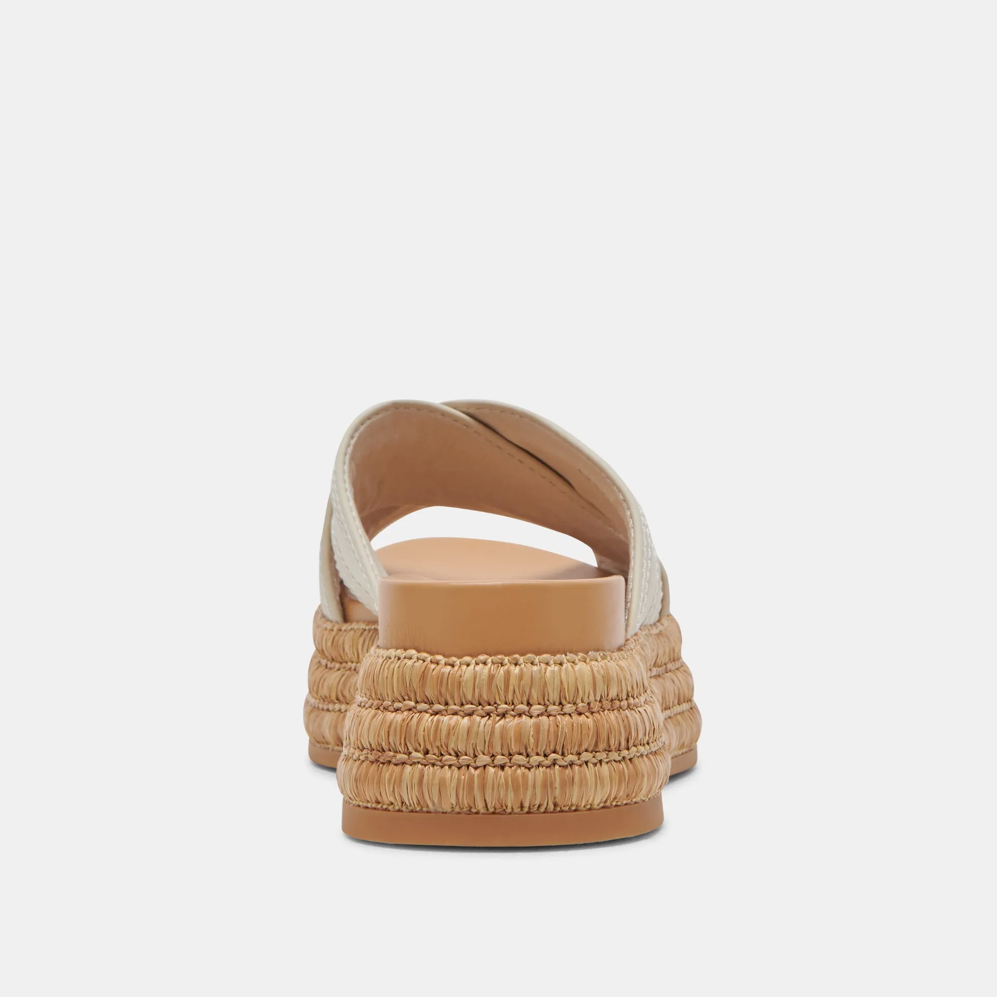WESLEE SANDALEN IN ELFENBEINFARBENEM LEDER