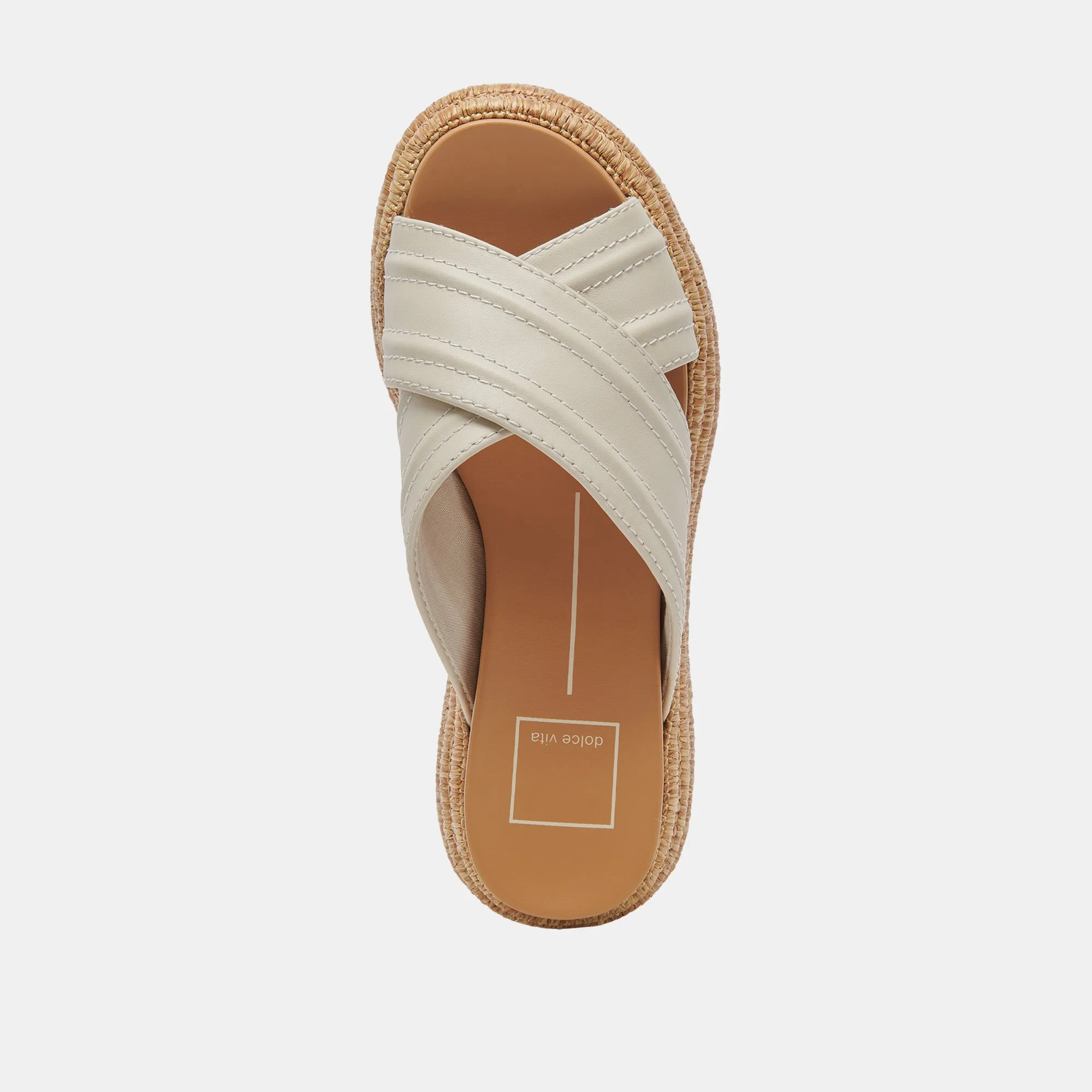 WESLEE SANDALEN IN ELFENBEINFARBENEM LEDER