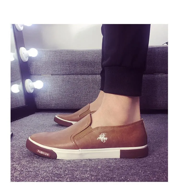 West Louis™ Leder Herren Flats Loafers