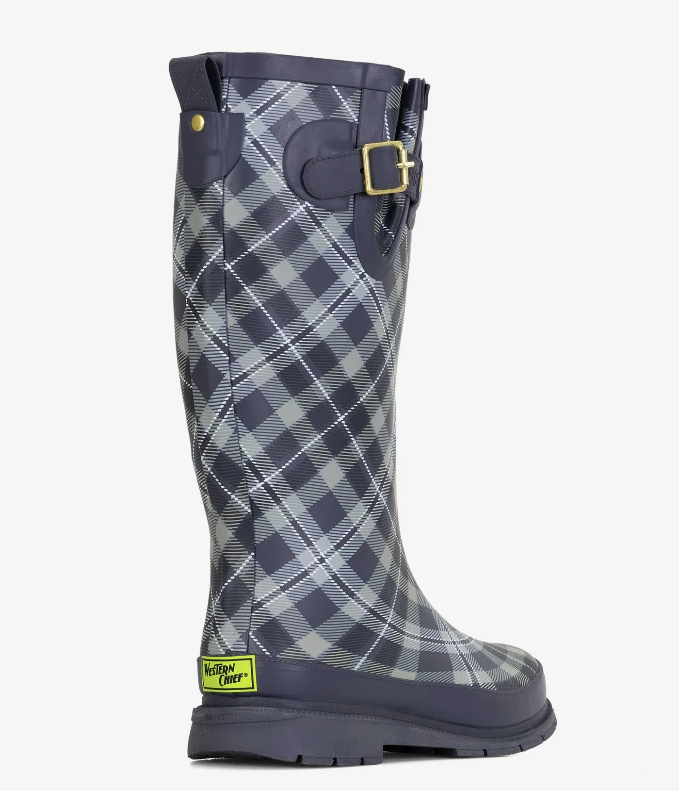 Western Chief Blockhaus-Karo hoher Regenstiefel - Damen