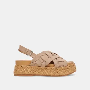 WINDER SANDALEN CAMEL WILDLEDER