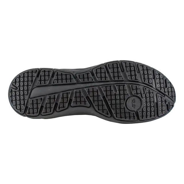Damen-Sicherheitssportschuh mit Stahlkappe in Schwarz